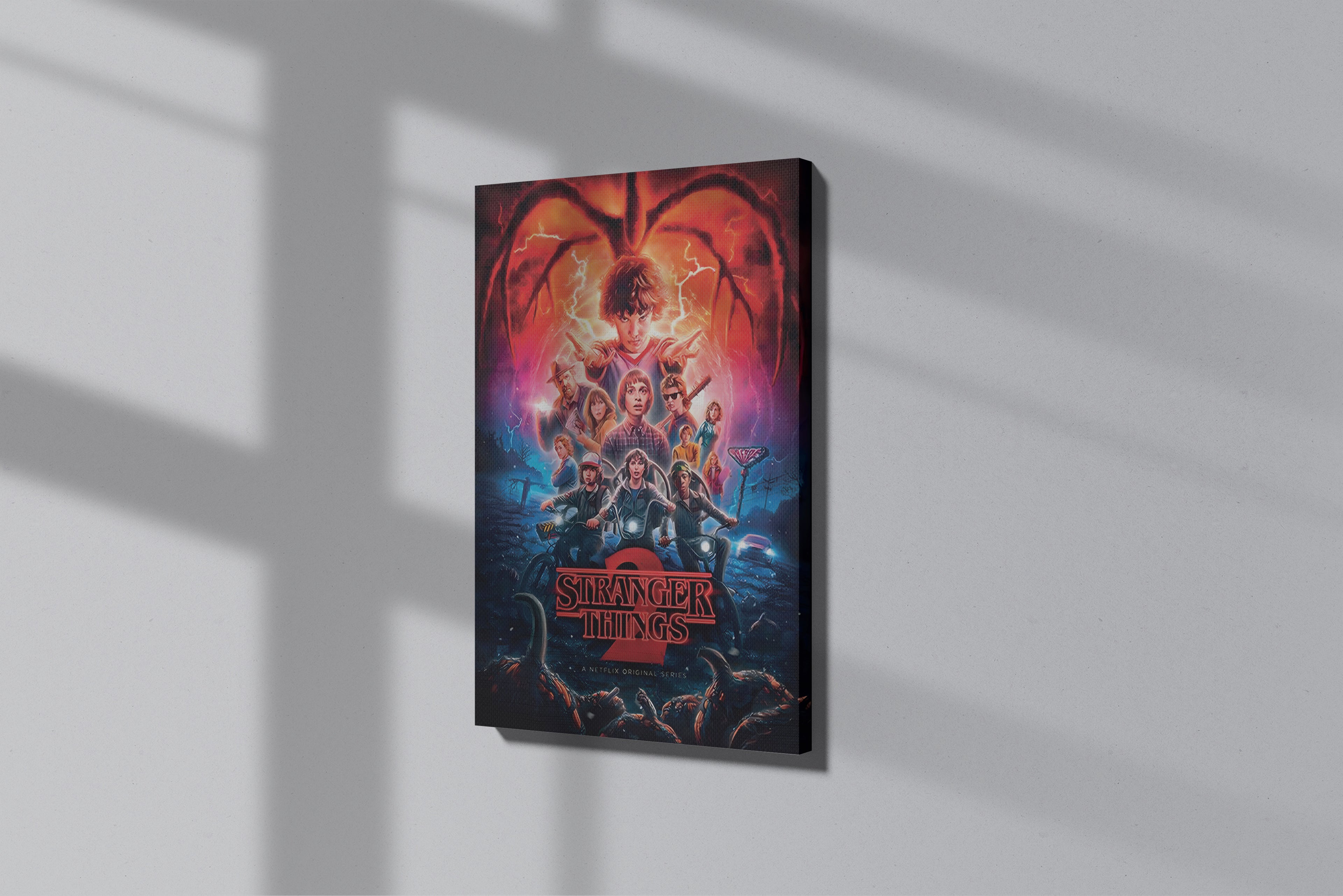 GeekCultcha Stranger Things 2 Premium Canvas Print