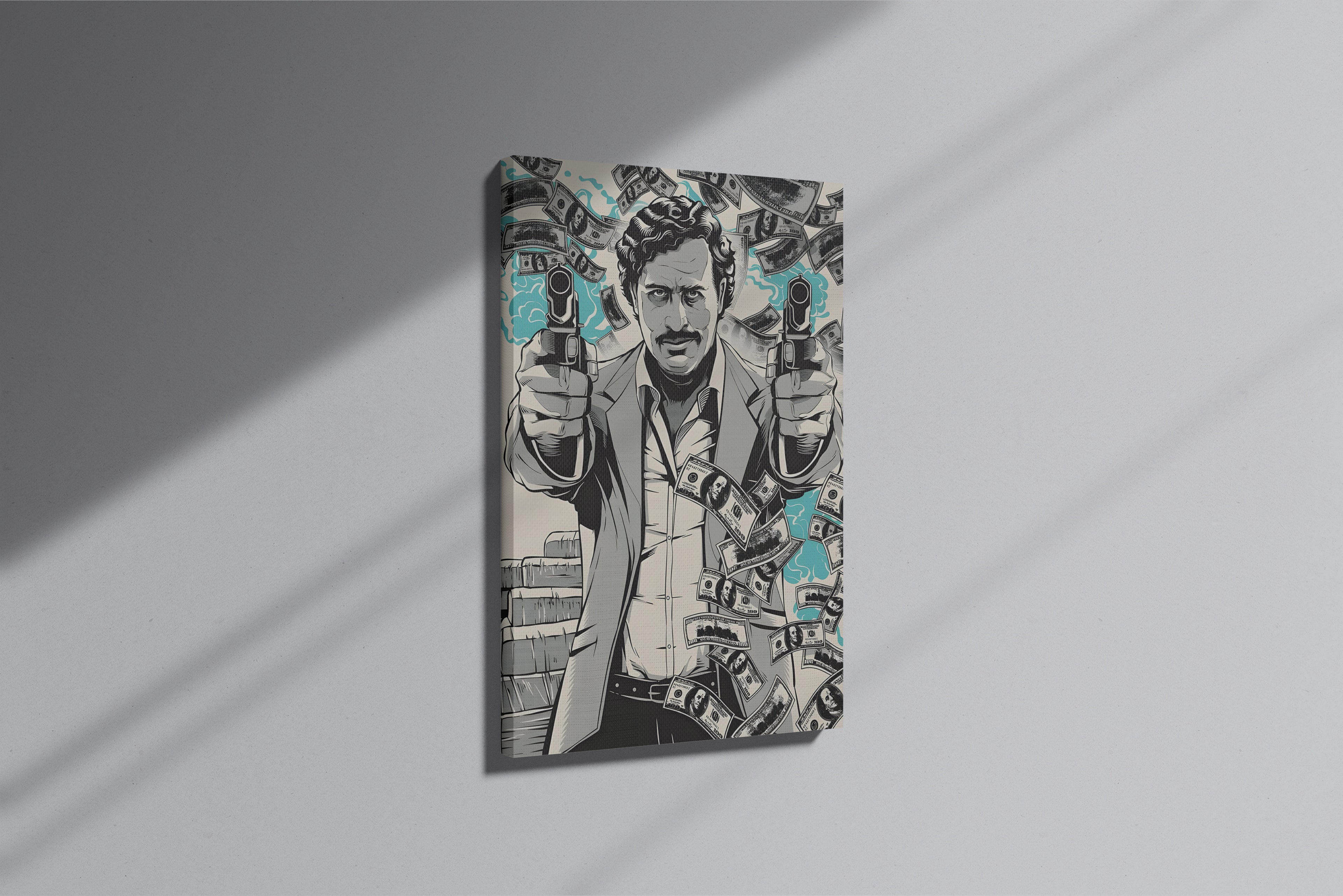 GeekCultcha Narcos Pablo Escobar Premium Canvas Print