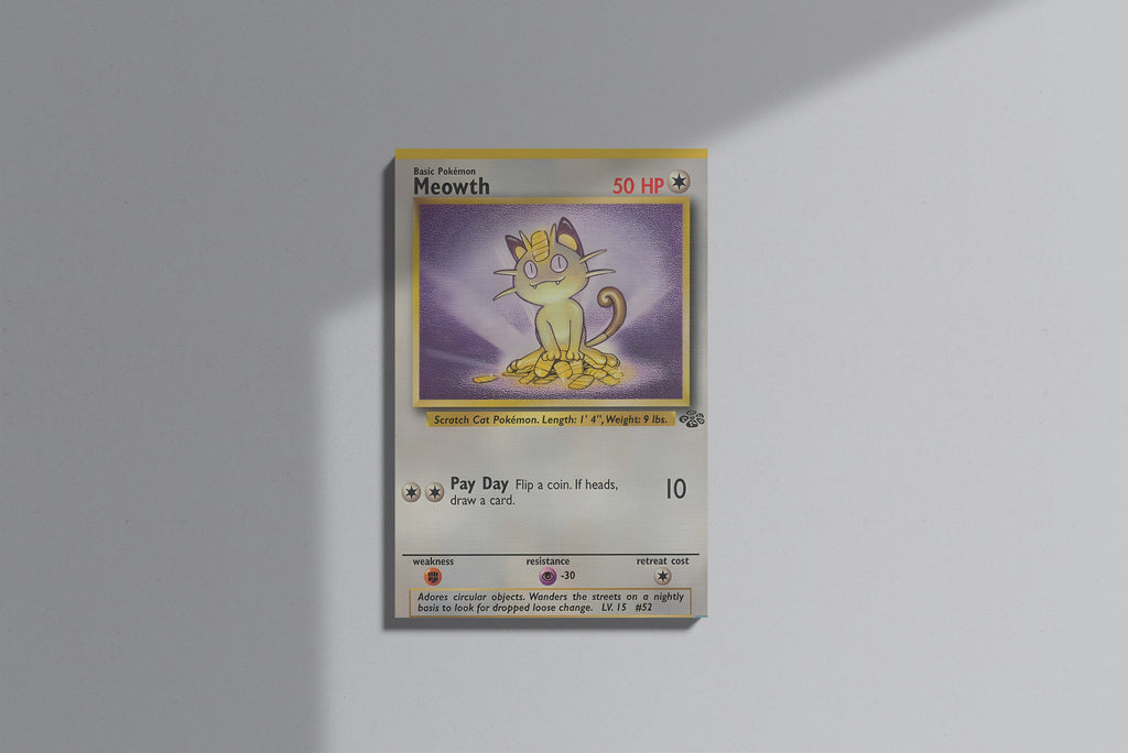 GeekCultcha Pokémon Meowth Premium Canvas Print
