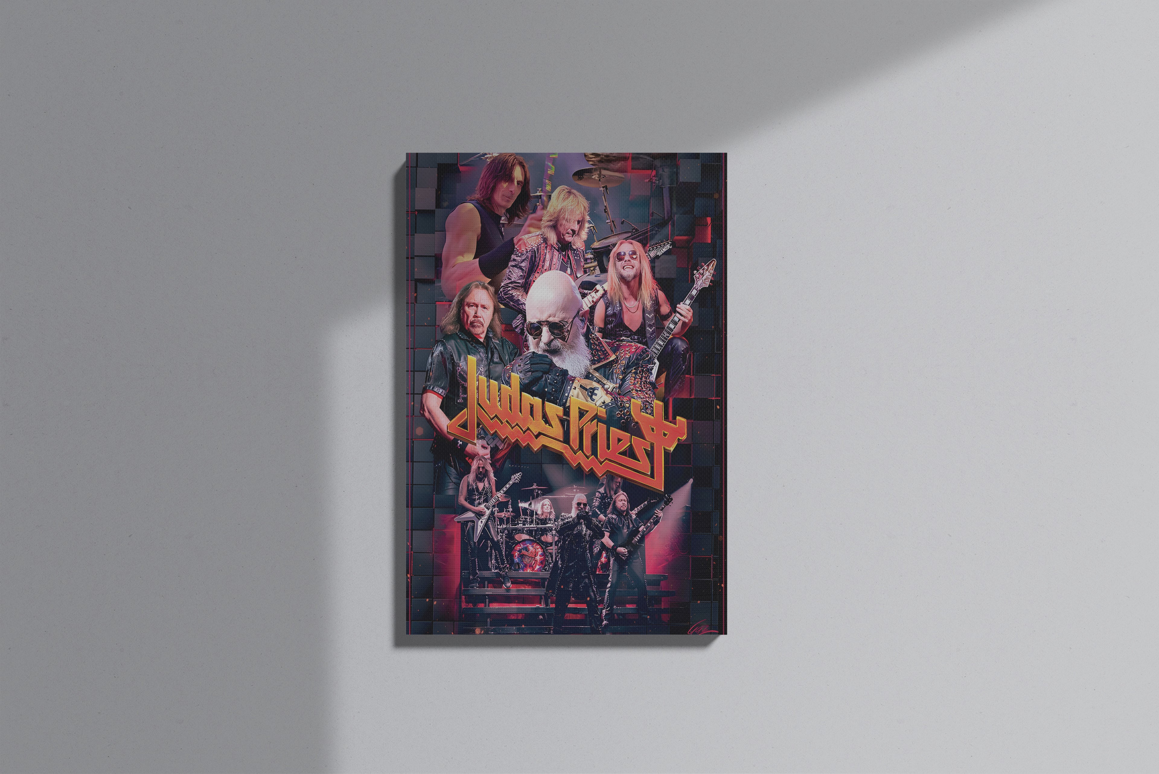 GeekCultcha Judas Priest Metal Band Premium Canvas Print