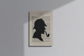 GeekCultcha Sherlock Holmes Silhouette Premium Canvas Painting