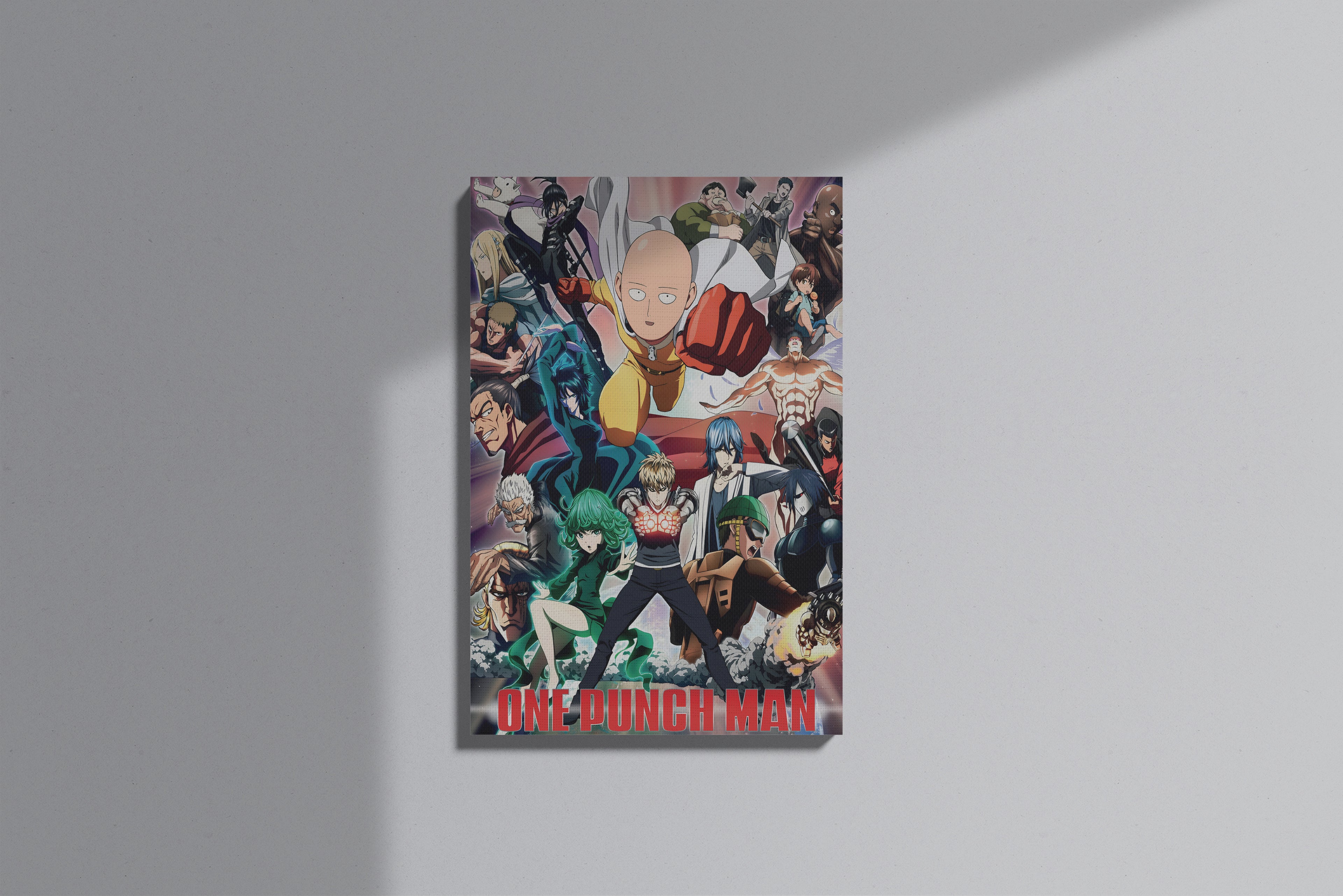 GeekCultcha One Punch Man Character Themed Premium Canvas Print