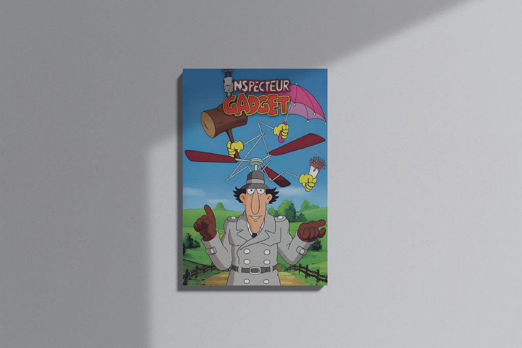GeekCultcha Inspecteur Gadget Character Themed Premium Canvas Painting