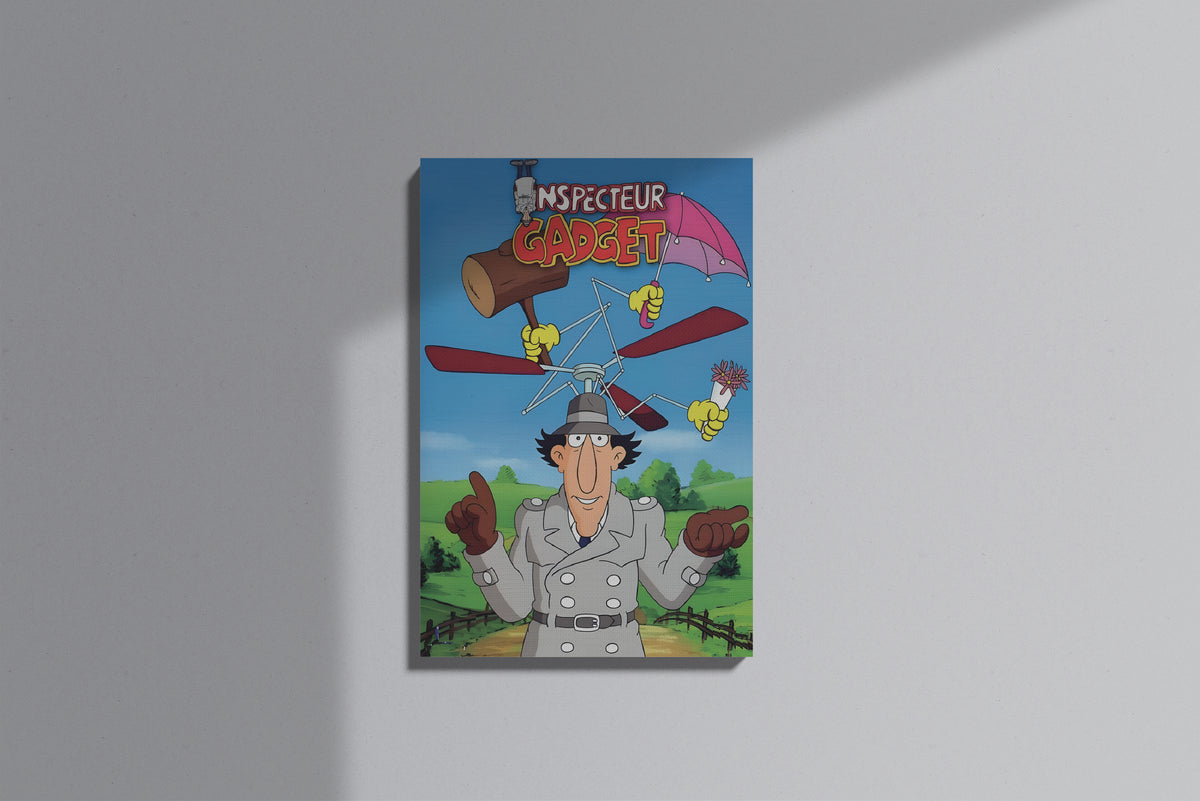 GeekCultcha Inspecteur Gadget Character Themed Premium Canvas Painting