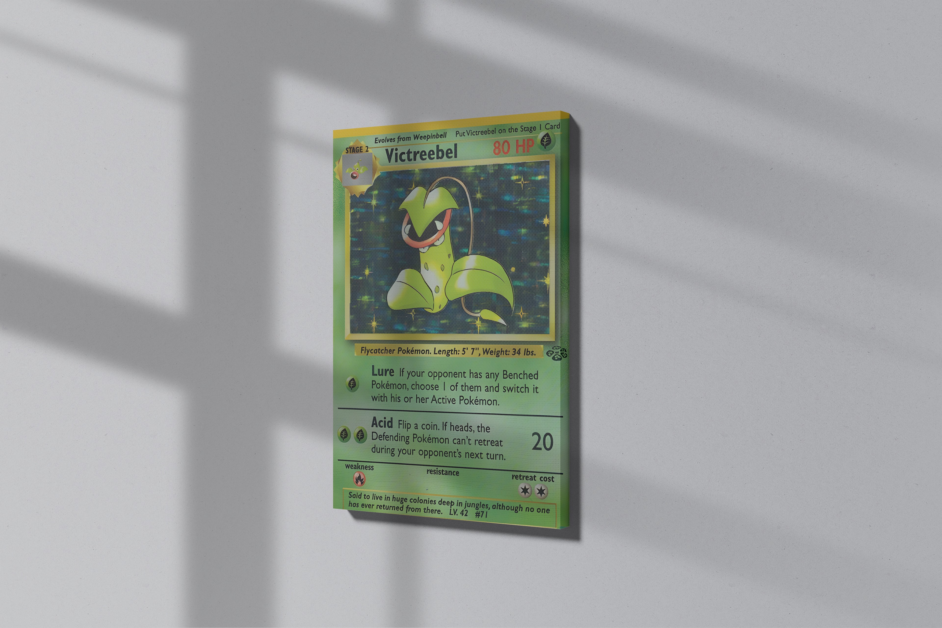 GeekCultcha Pokémon Victreebel Premium Canvas Print
