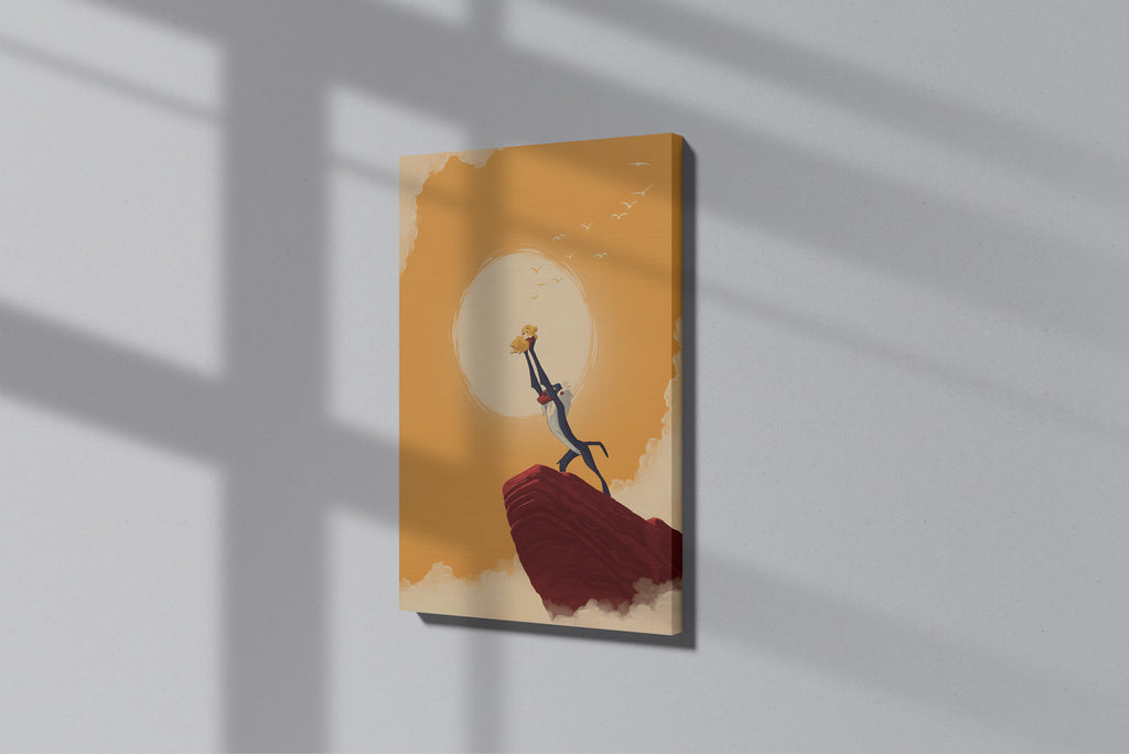 GeekCultcha Lion King Simba Premium Canvas Print