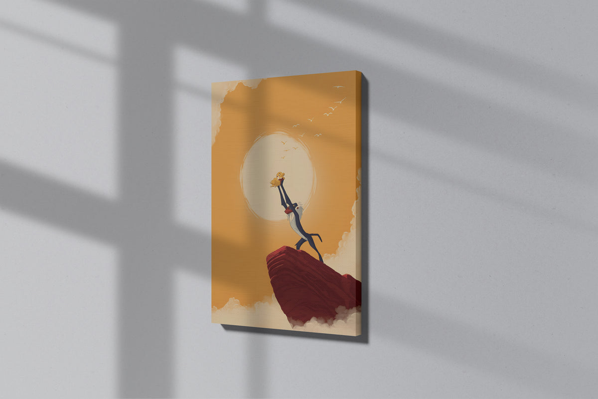 GeekCultcha Lion King Simba Premium Canvas Print