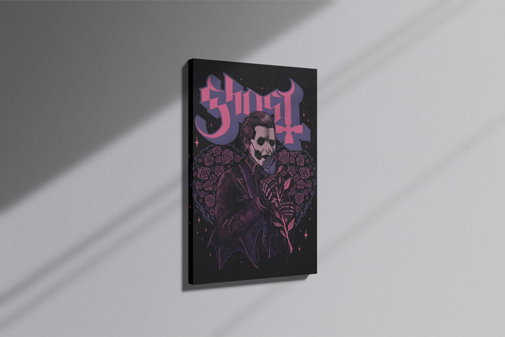 GeekCultcha Ghost Papa Emeritus Premium Canvas Print Gothic