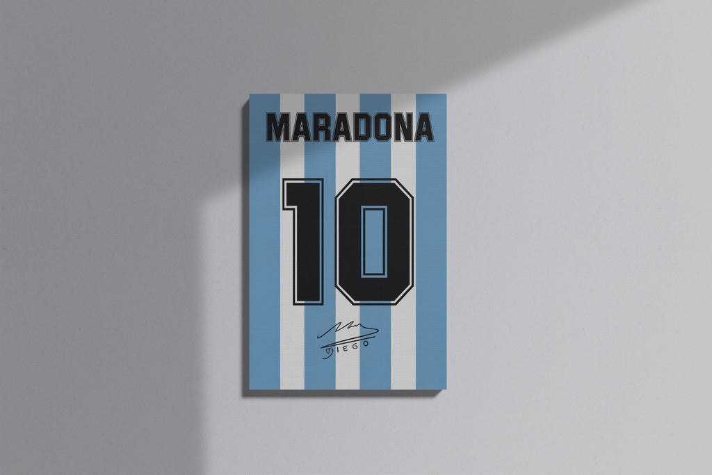 GeekCultcha Maradona Legend Number 10 Premium Canvas Painting