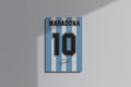 GeekCultcha Maradona Legend Number 10 Premium Canvas Painting