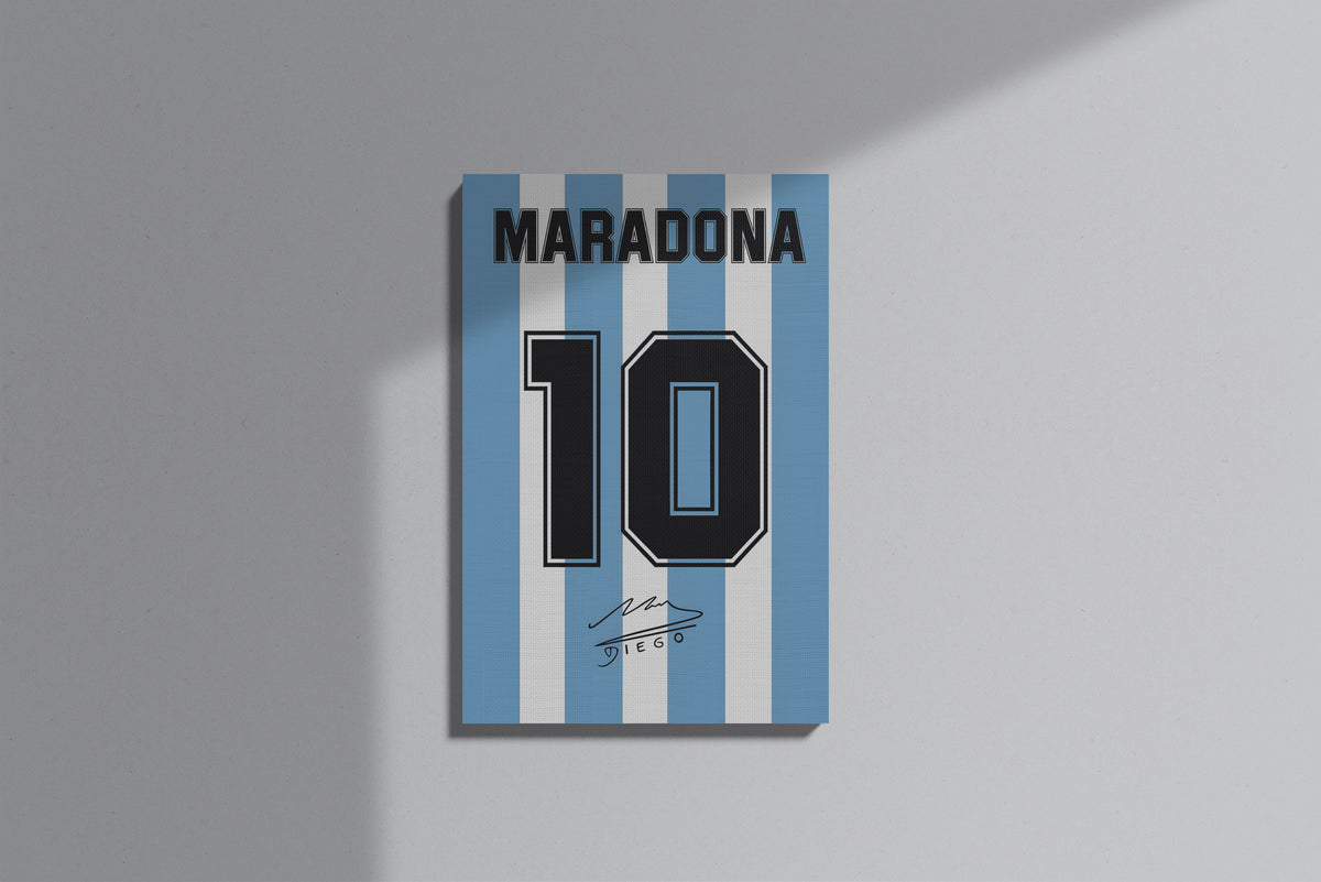 GeekCultcha Maradona Legend Number 10 Premium Canvas Painting