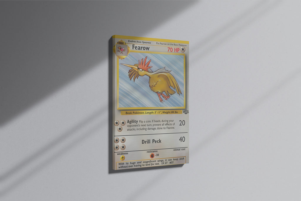 GeekCultcha Pokémon Fearow Premium Canvas Print