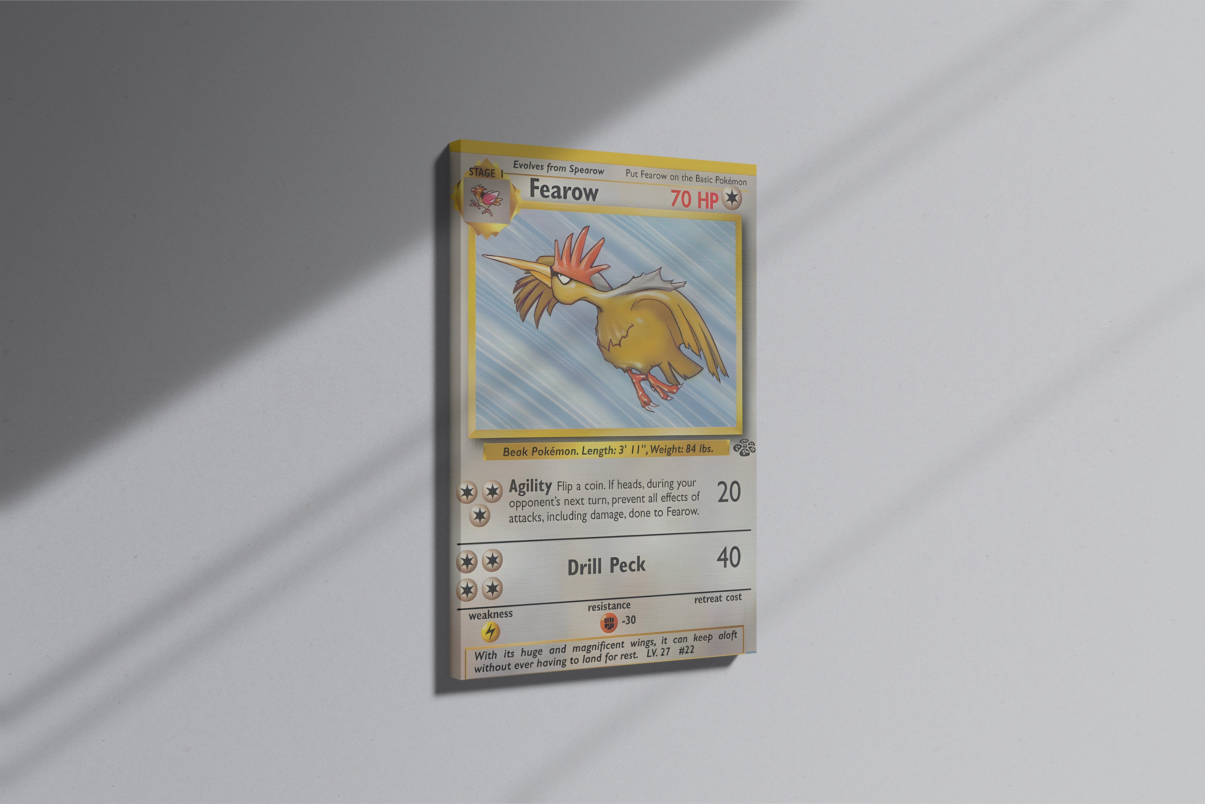 GeekCultcha Pokémon Fearow Premium Canvas Print