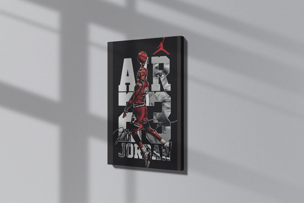GeekCultcha Air Jordan Premium Canvas Print