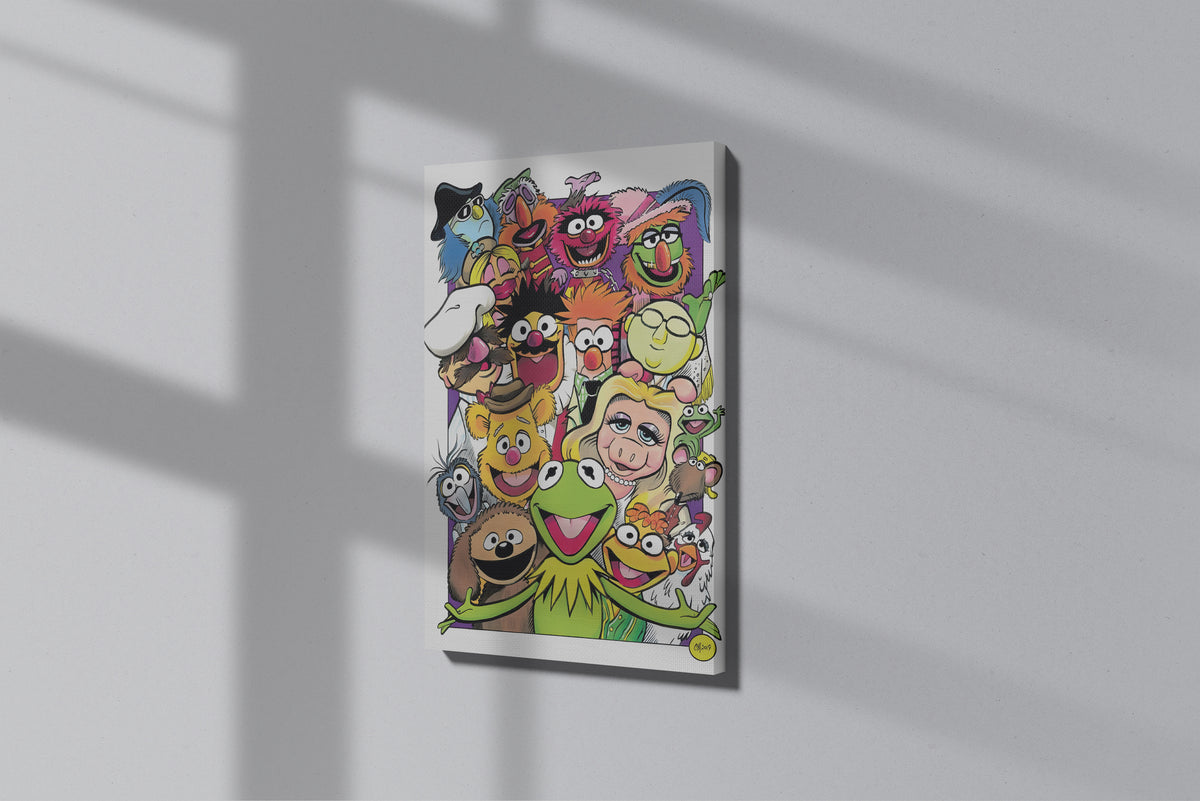 GeekCultcha The Muppets Character Themed Premium Canvas Print