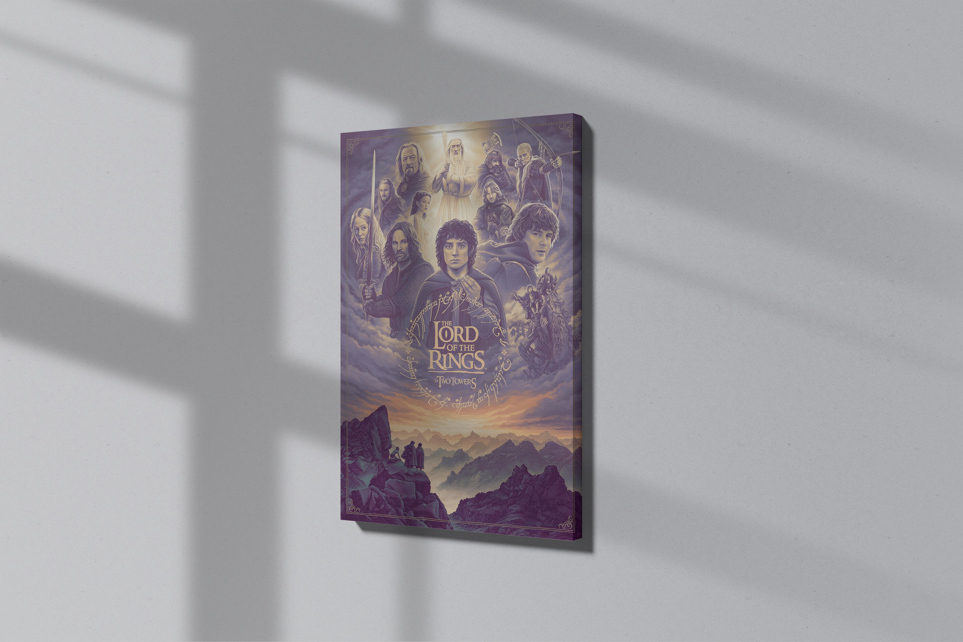 GeekCultcha The Lord of the Rings The Two Towers Premium Canvas Print
