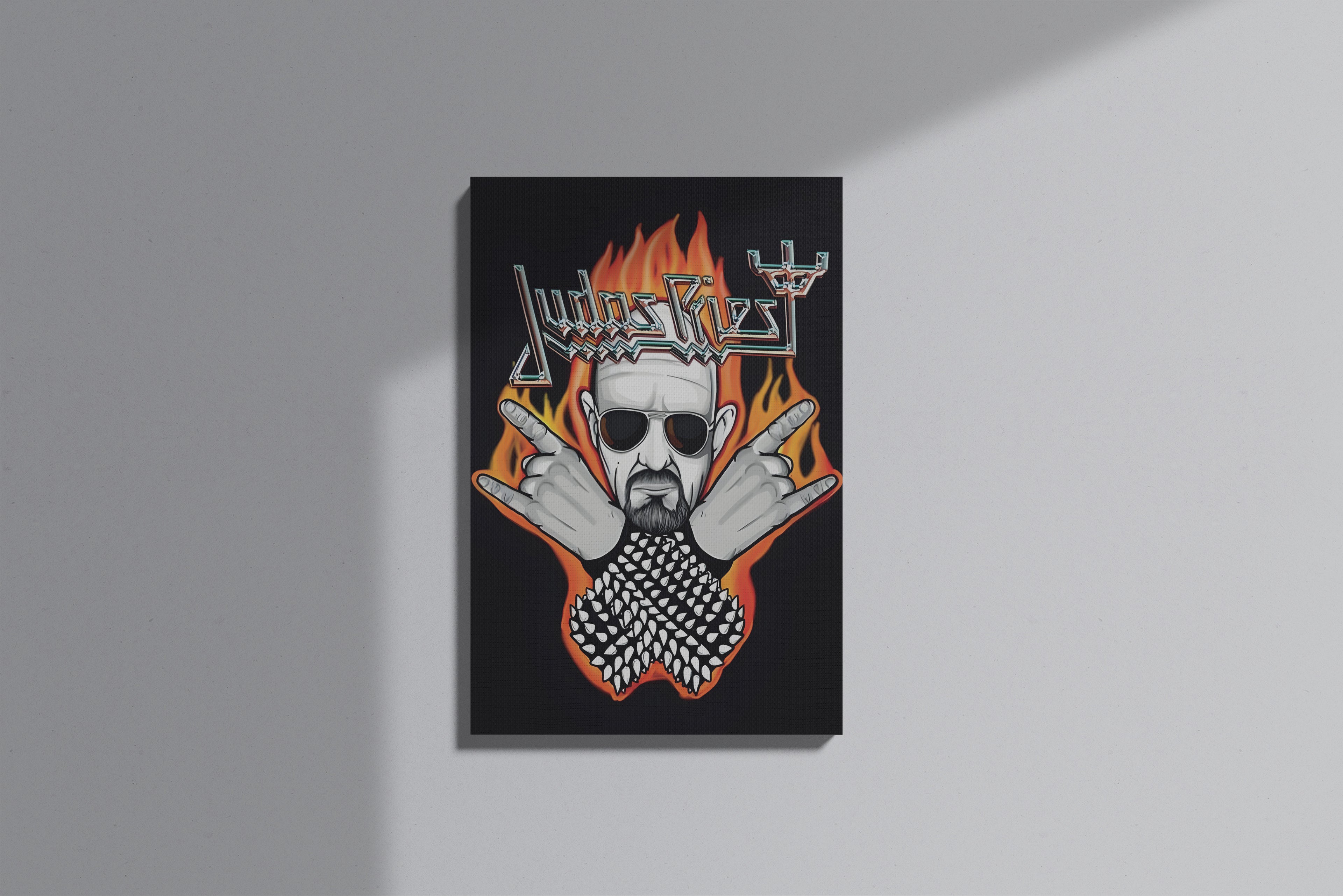 GeekCultcha Judas Priest Rock Themed Canvas Painting