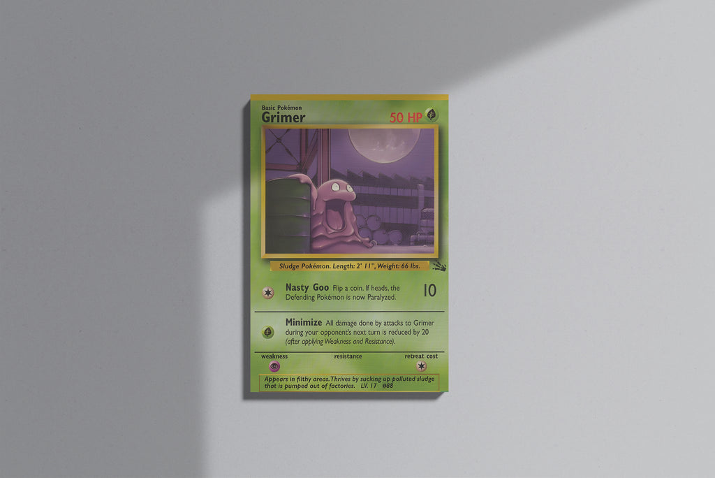 GeekCultcha Pokémon Grimer Themed Premium Canvas Painting