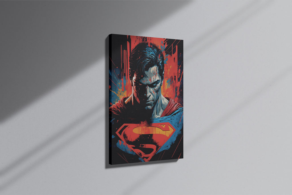 GeekCultcha DC Comics Superman Premium Canvas Print Dynamic Style