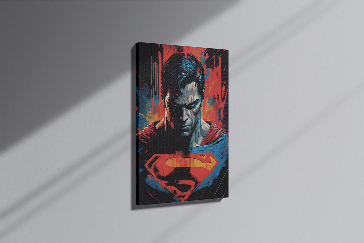 GeekCultcha DC Comics Superman Premium Canvas Print Dynamic Style