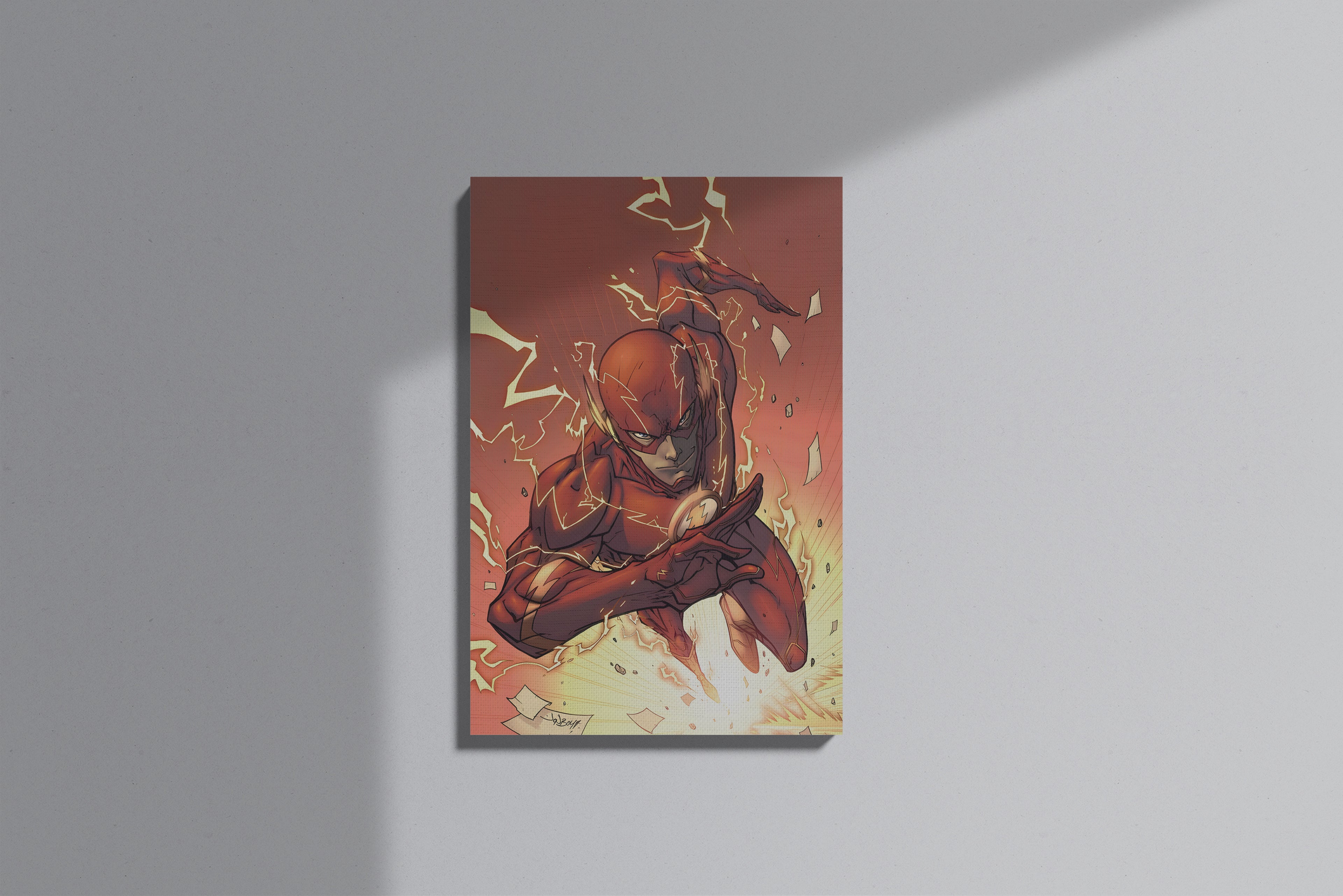 GeekCultcha DC Comics Flash Premium Canvas Print