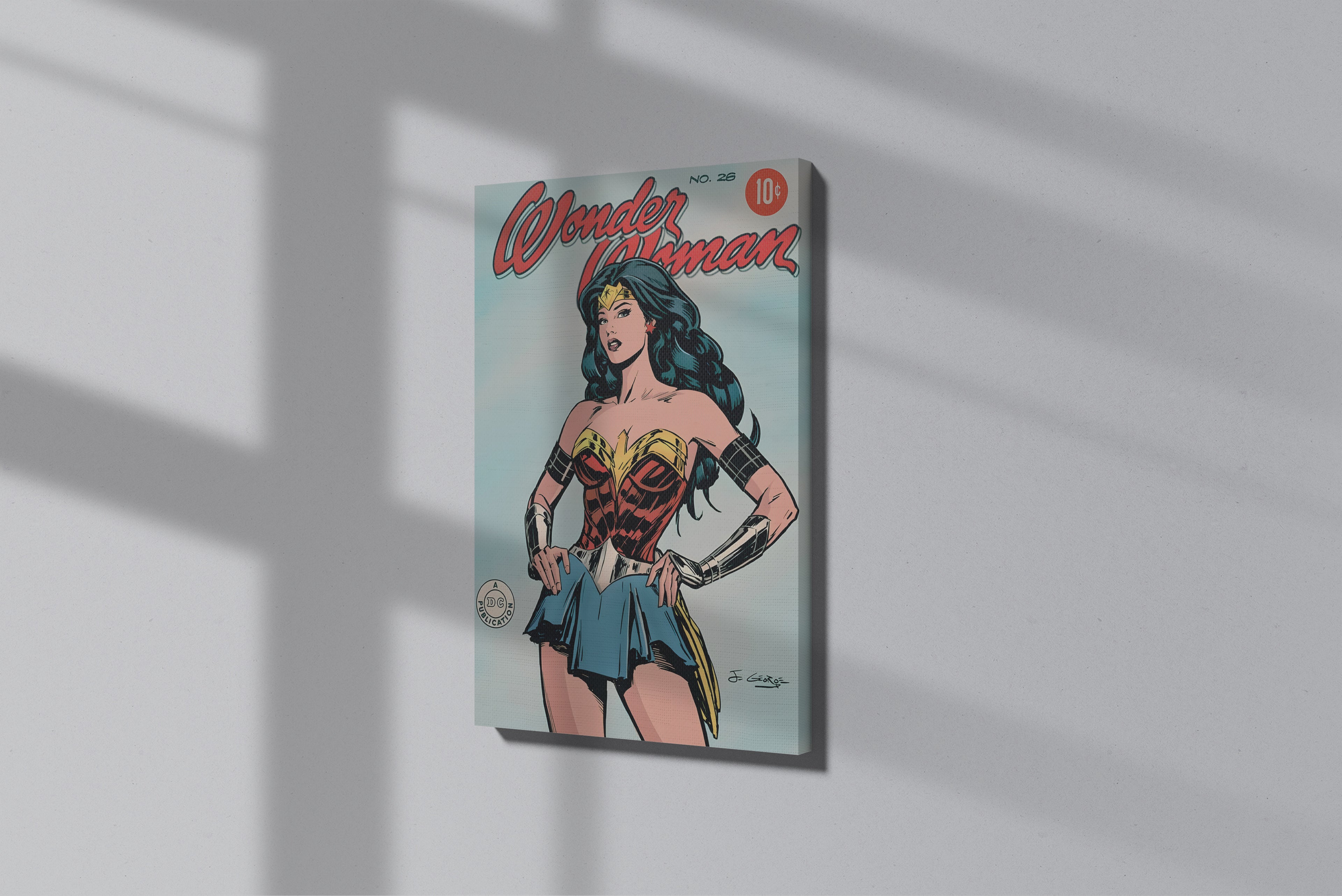 GeekCultcha Wonder Woman DC Comics Premium Canvas Print