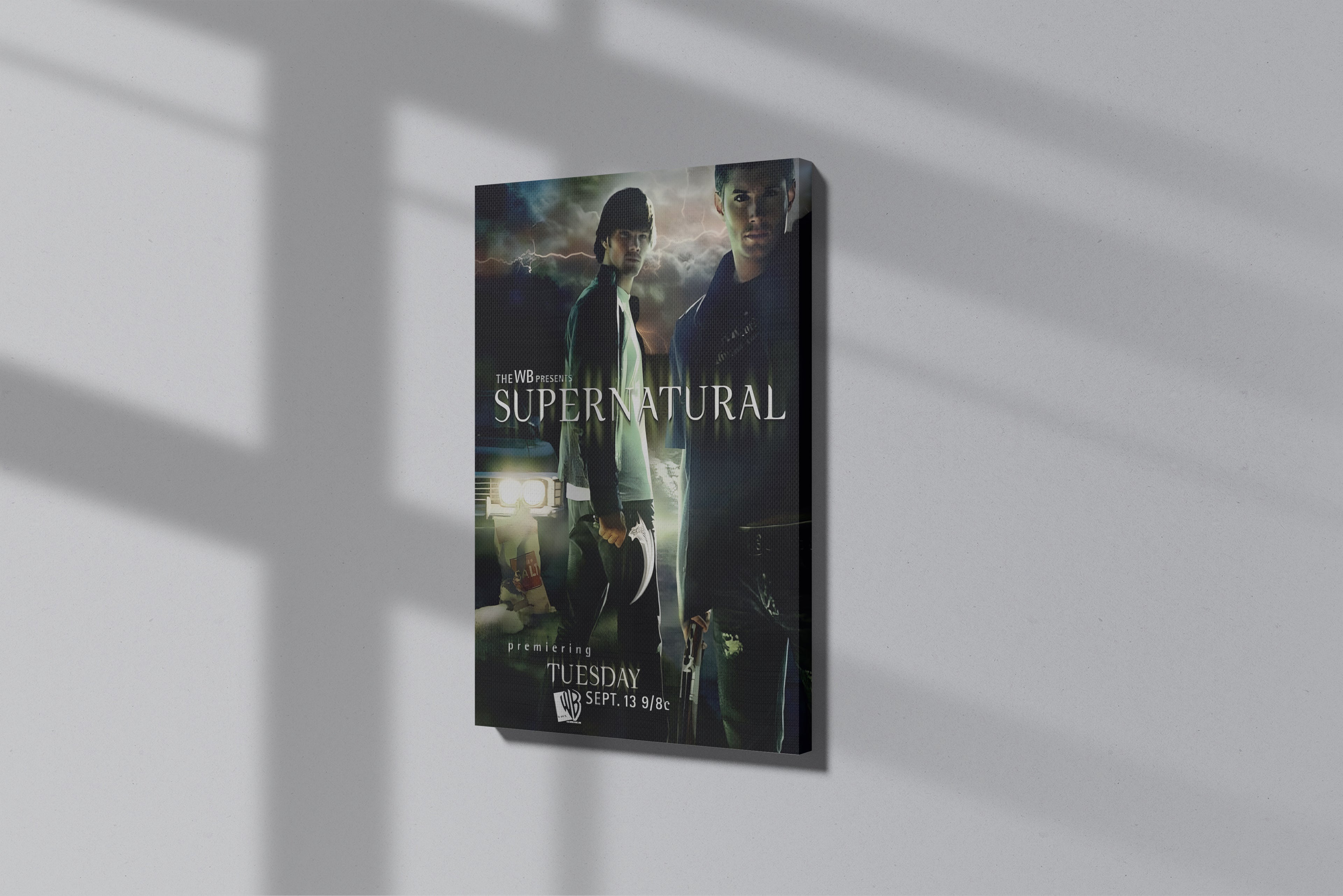 GeekCultcha Supernatural Dean and Sam Premium Canvas Print
