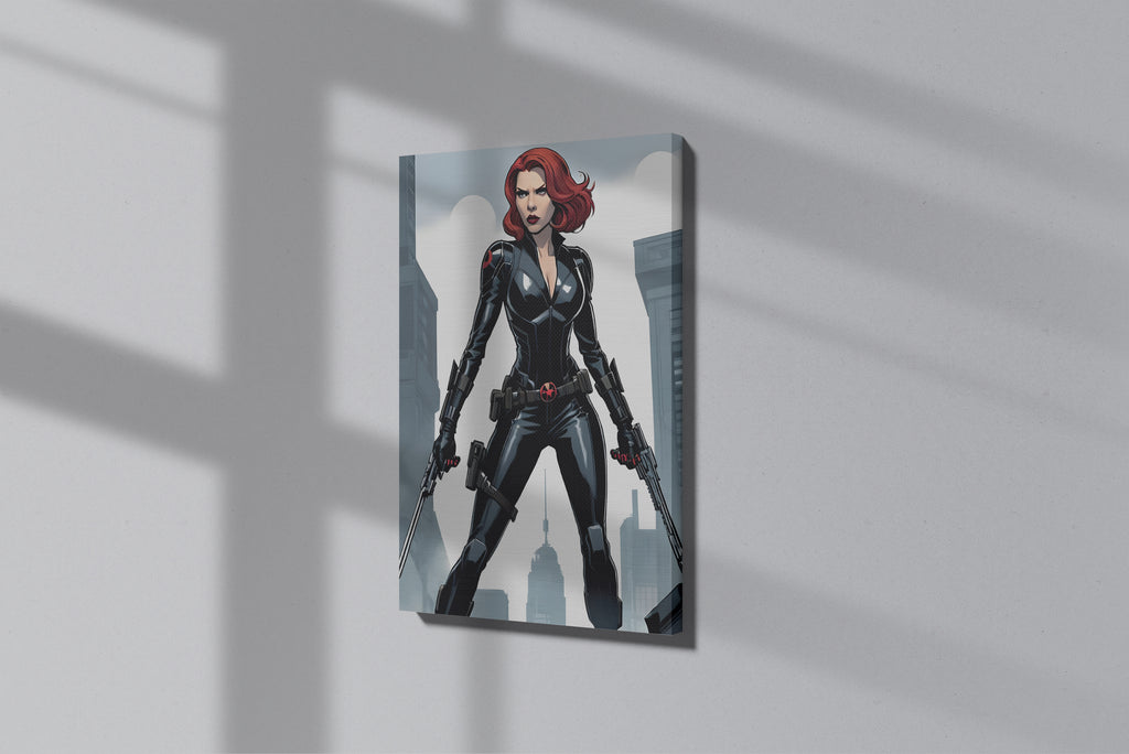 GeekCultcha Marvel Black Widow Premium Canvas Print