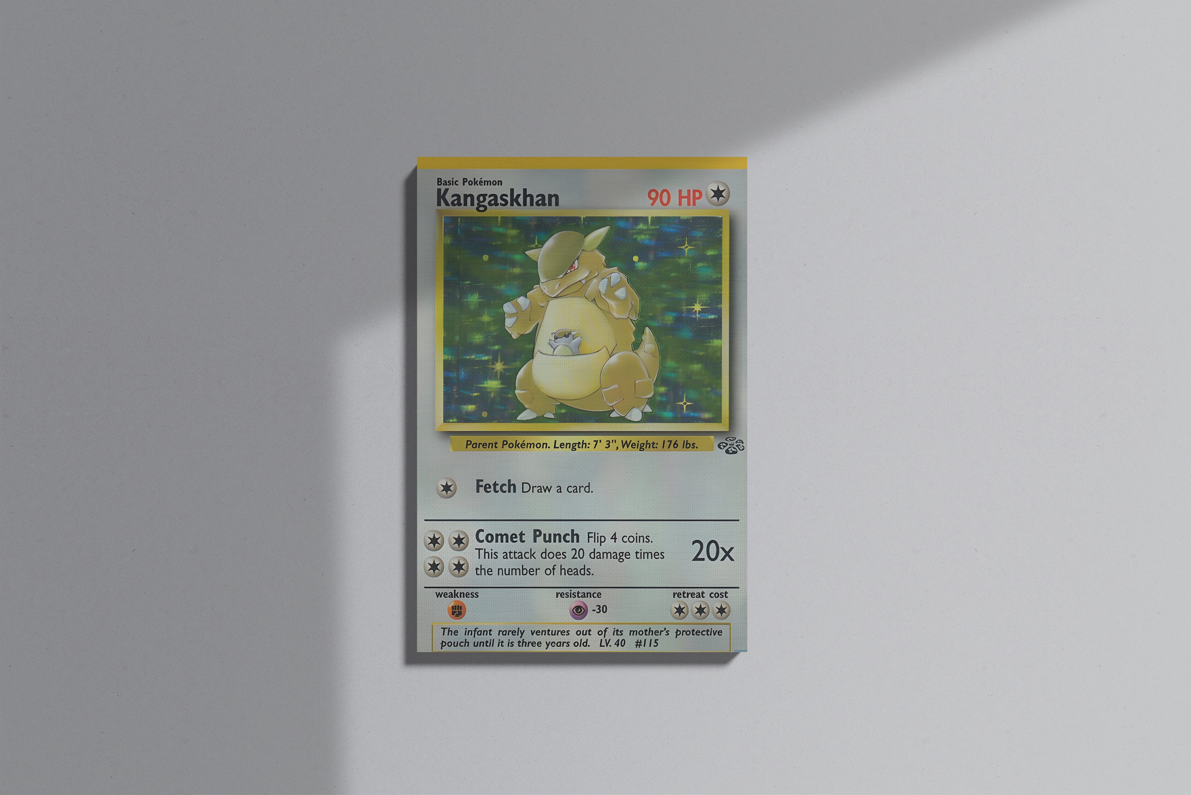 GeekCultcha Pokémon Kangaskhan Premium Canvas Print