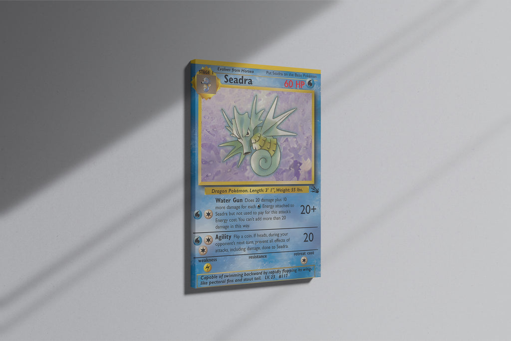 GeekCultcha Pokémon Seadra Premium Canvas Print