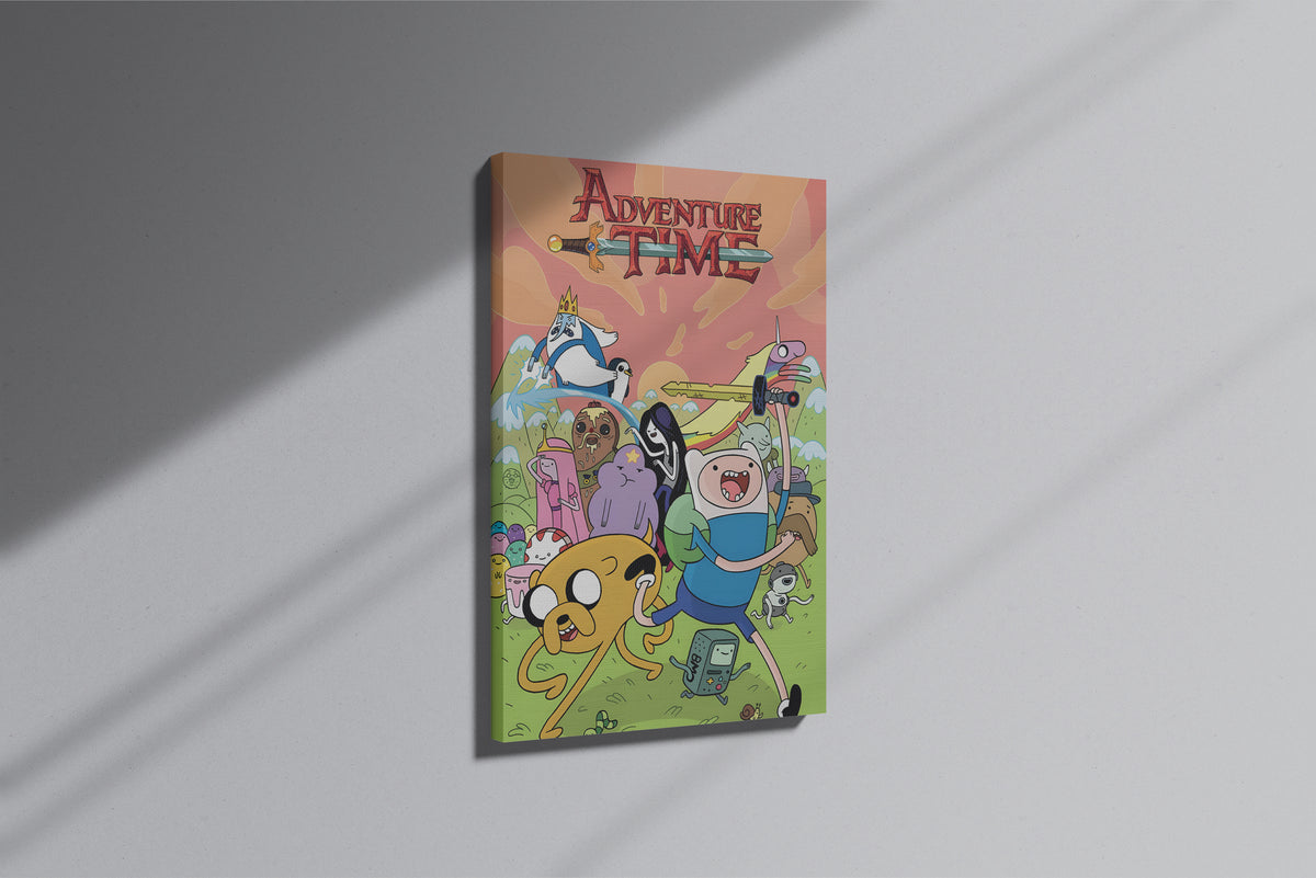 GeekCultcha Adventure Time Finn and Jake Premium Canvas Print