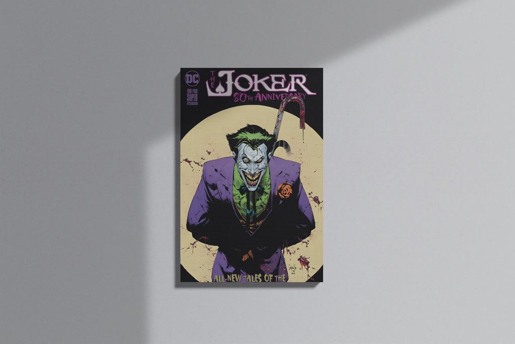 GeekCultcha DC Comics Joker 80th Anniversary Premium Canvas Print