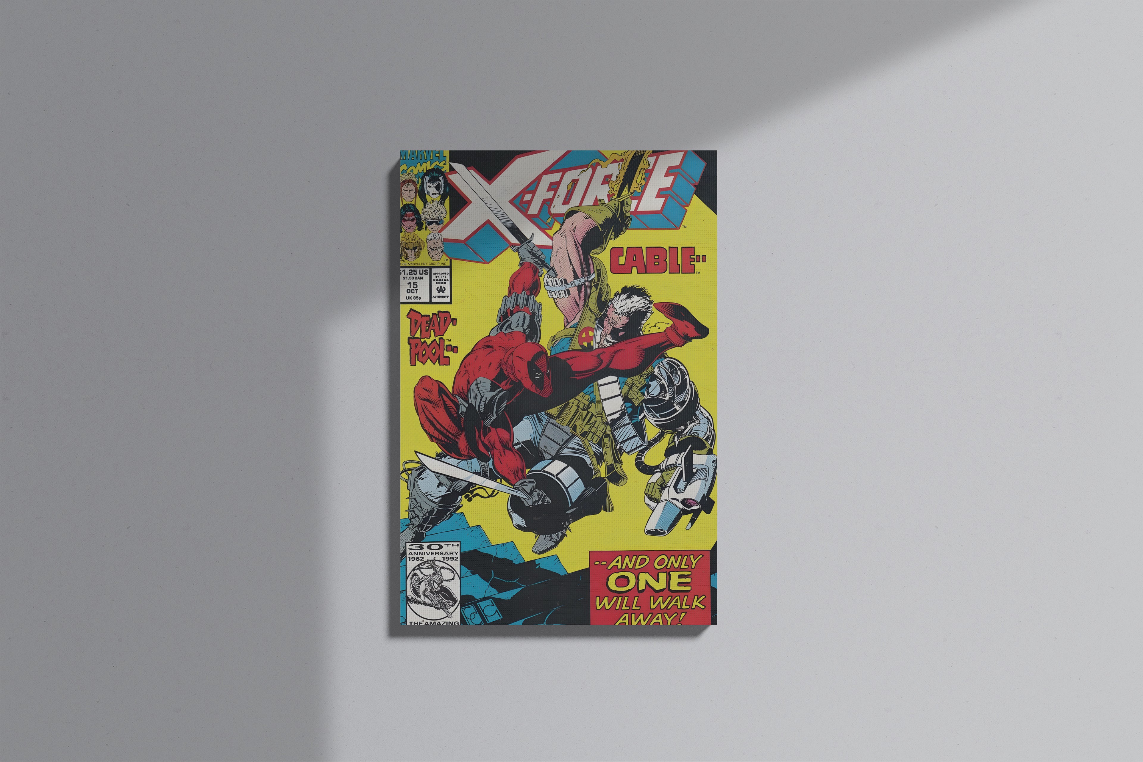 GeekCultcha Marvel X-Force Deadpool and Cable Premium Canvas Print