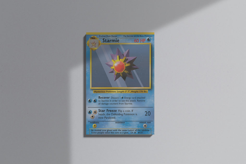 GeekCultcha Pokémon Starmie Premium Canvas Print