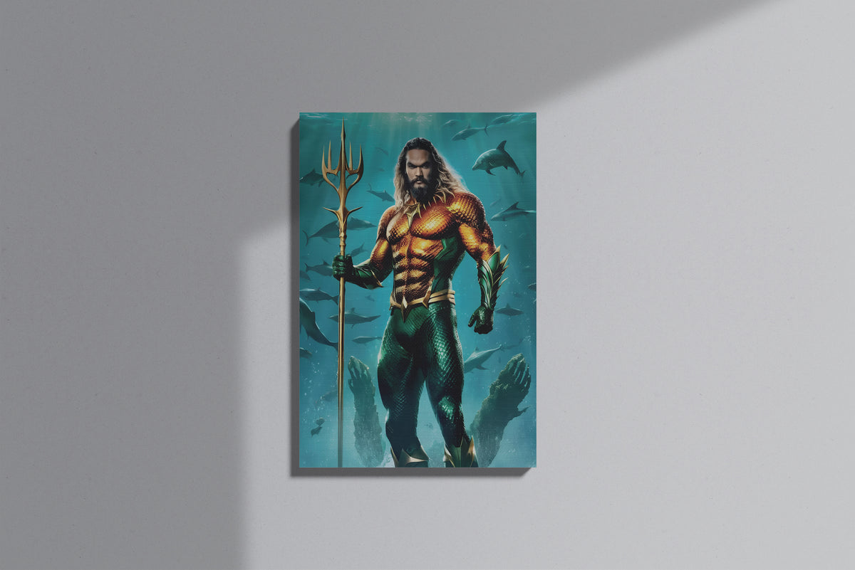 GeekCultcha DC Comics Aquaman Premium Canvas Print