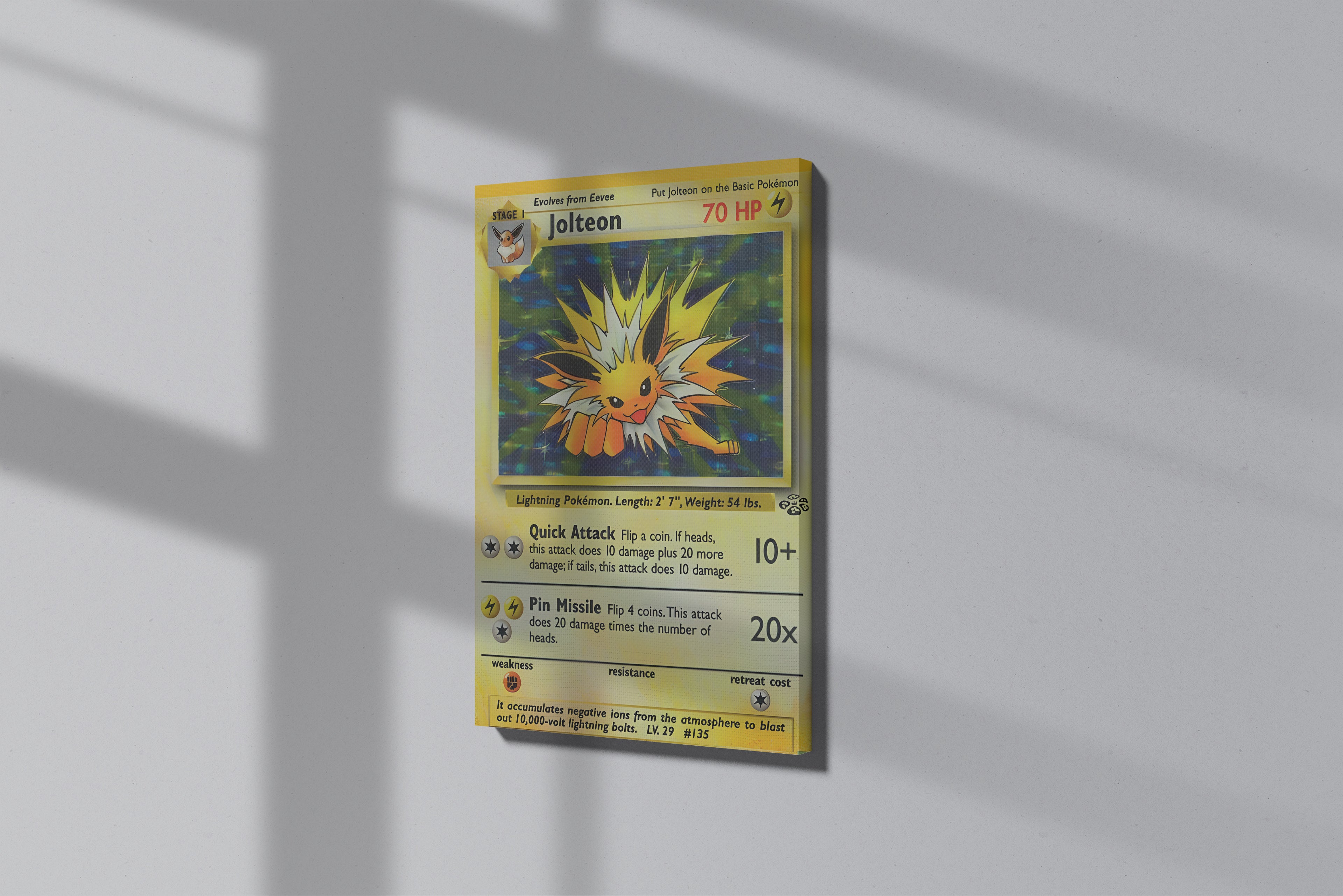 GeekCultcha Pokémon Jolteon Premium Canvas Print