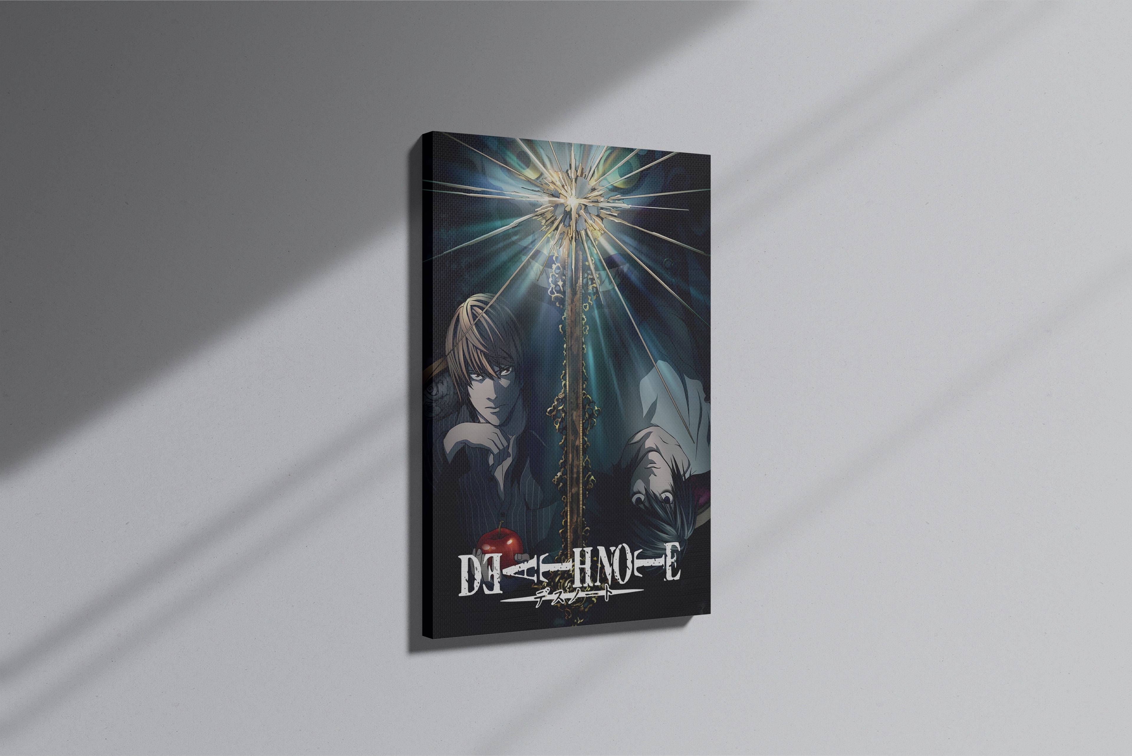 GeekCultcha Death Note L and Light Premium Canvas Print