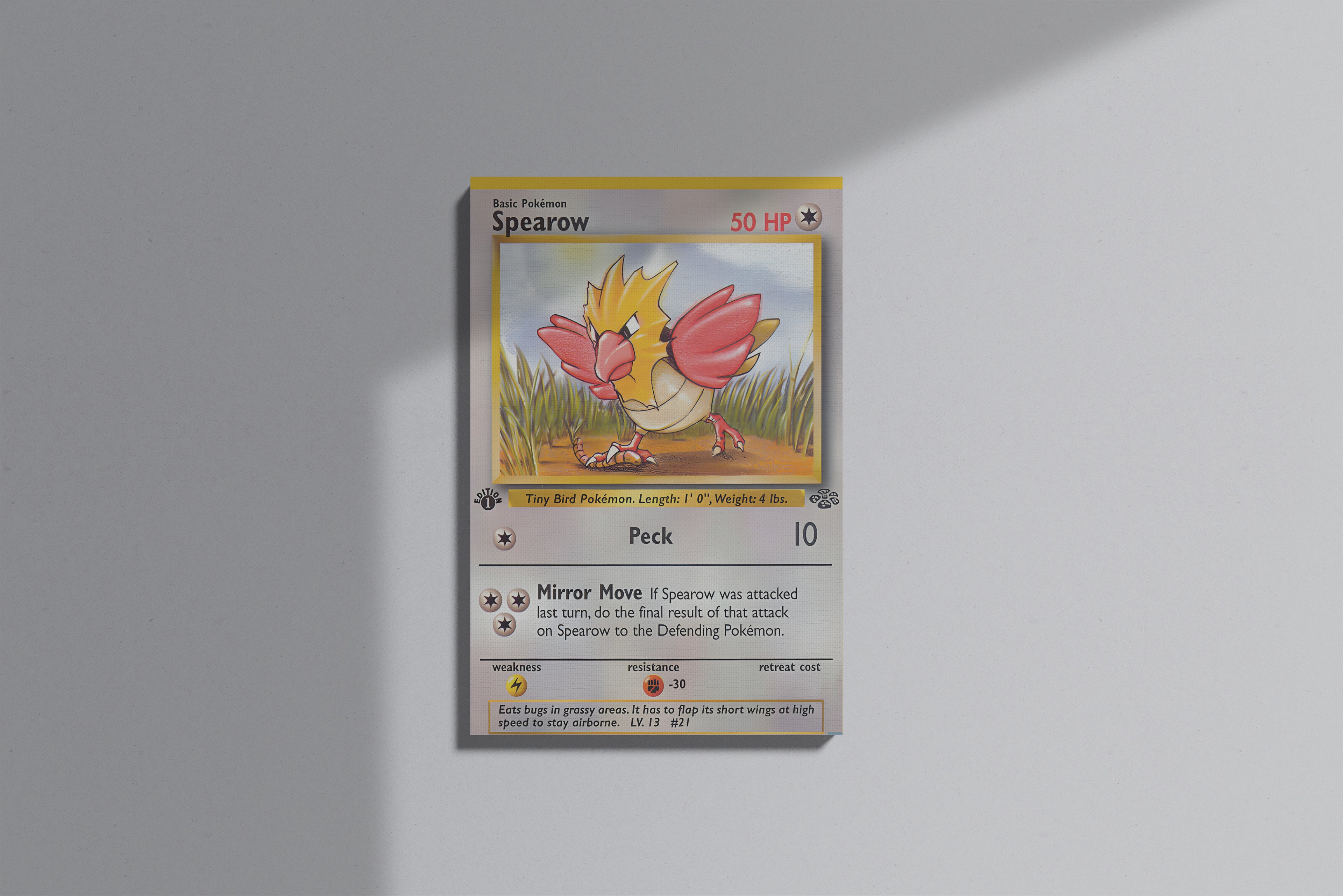GeekCultcha Pokémon Spearow Premium Canvas Print