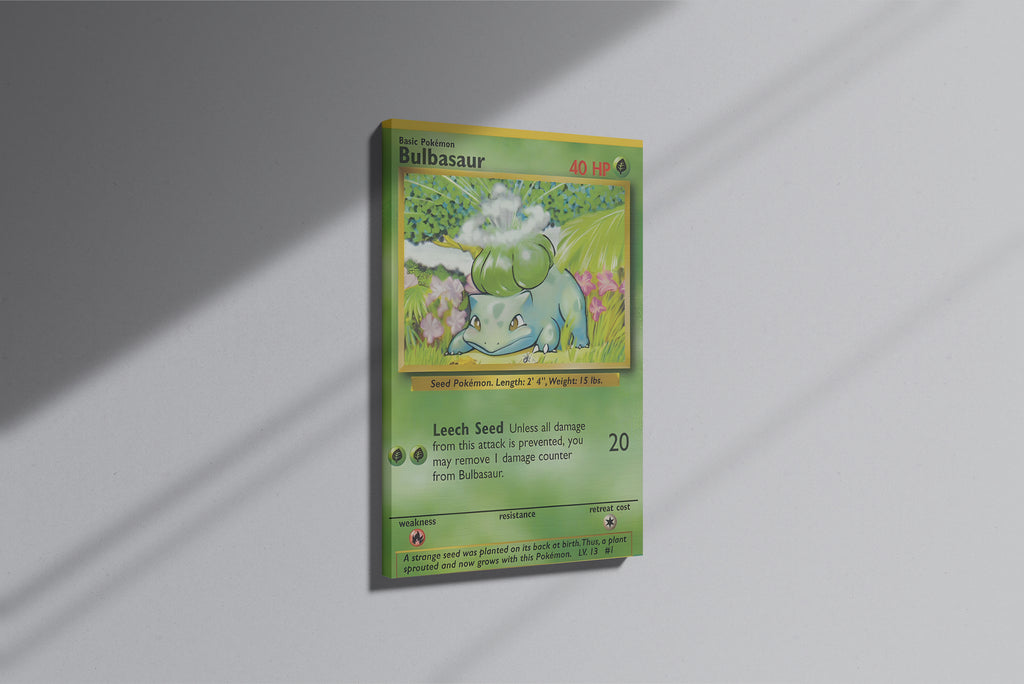GeekCultcha Pokémon Bulbasaur Premium Canvas Print