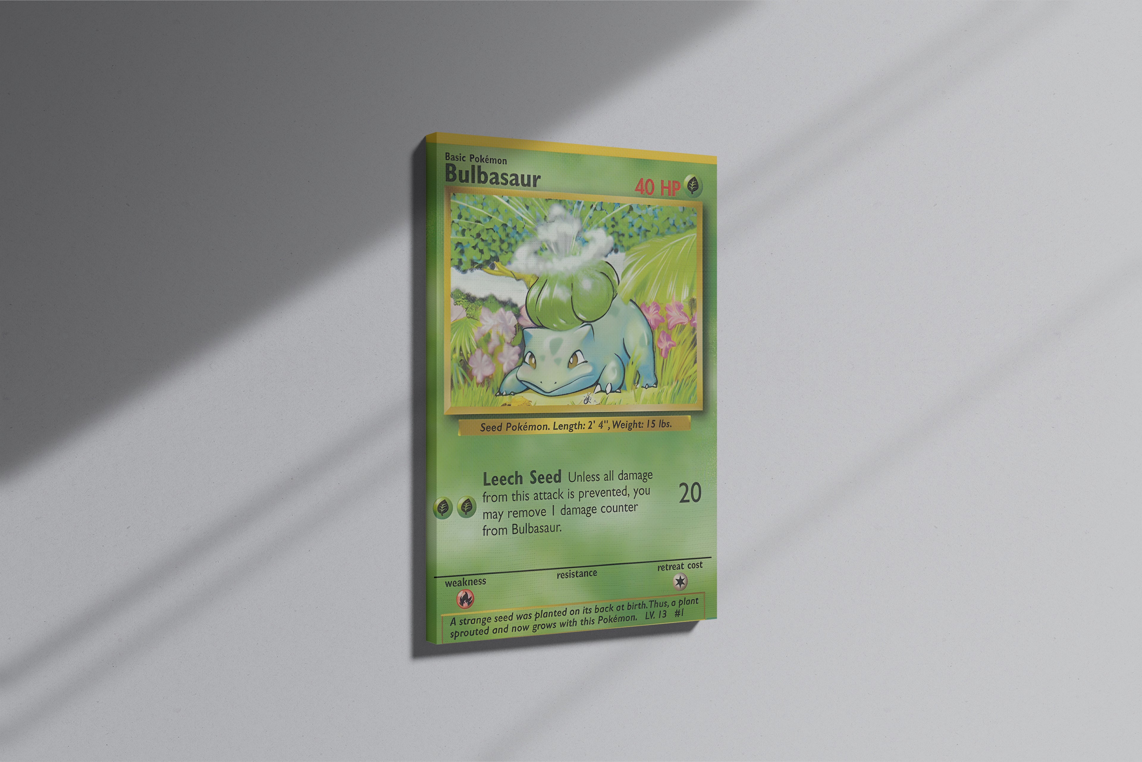 GeekCultcha Pokémon Bulbasaur Premium Canvas Print