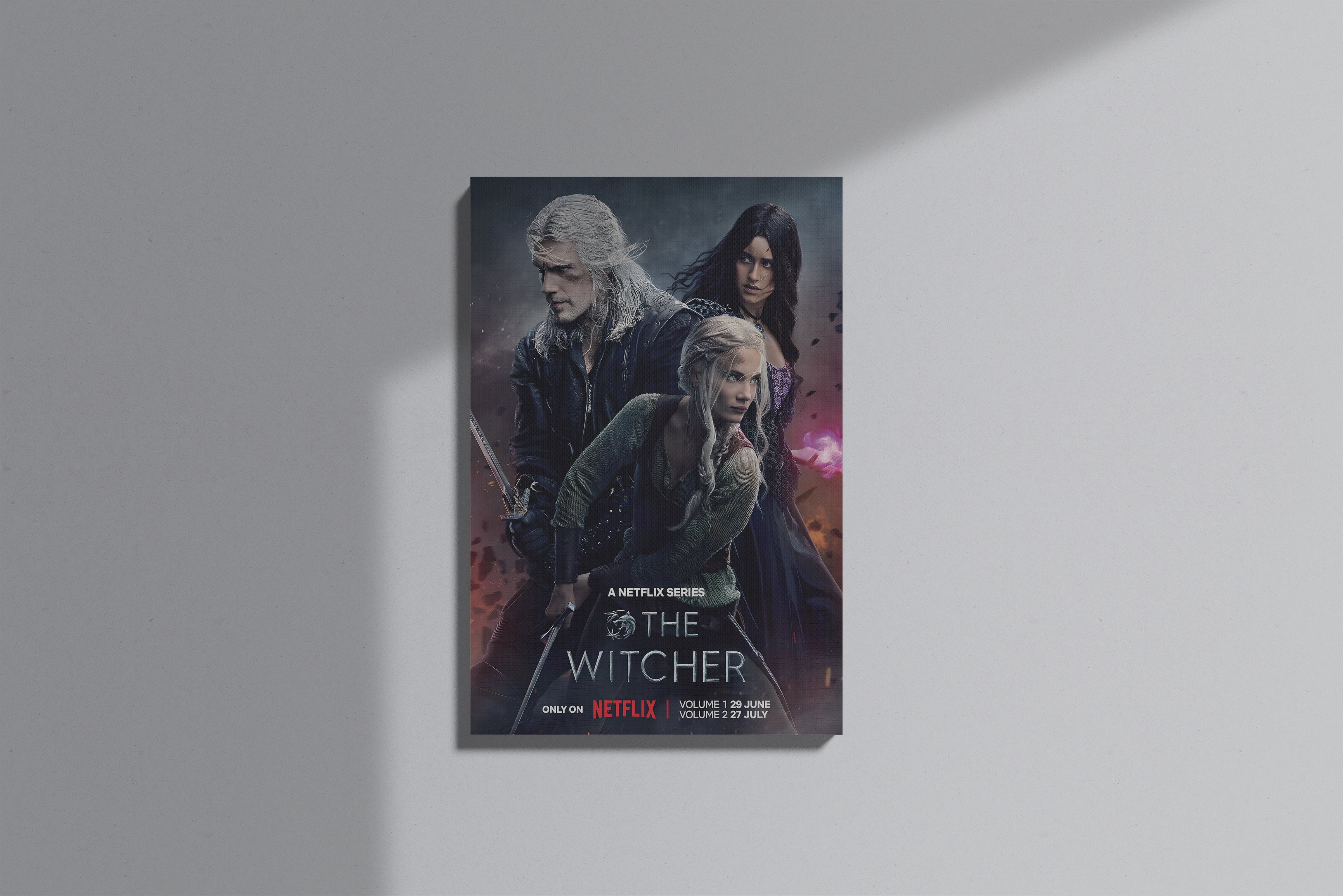 GeekCultcha The Witcher Character Themed Premium Canvas Print