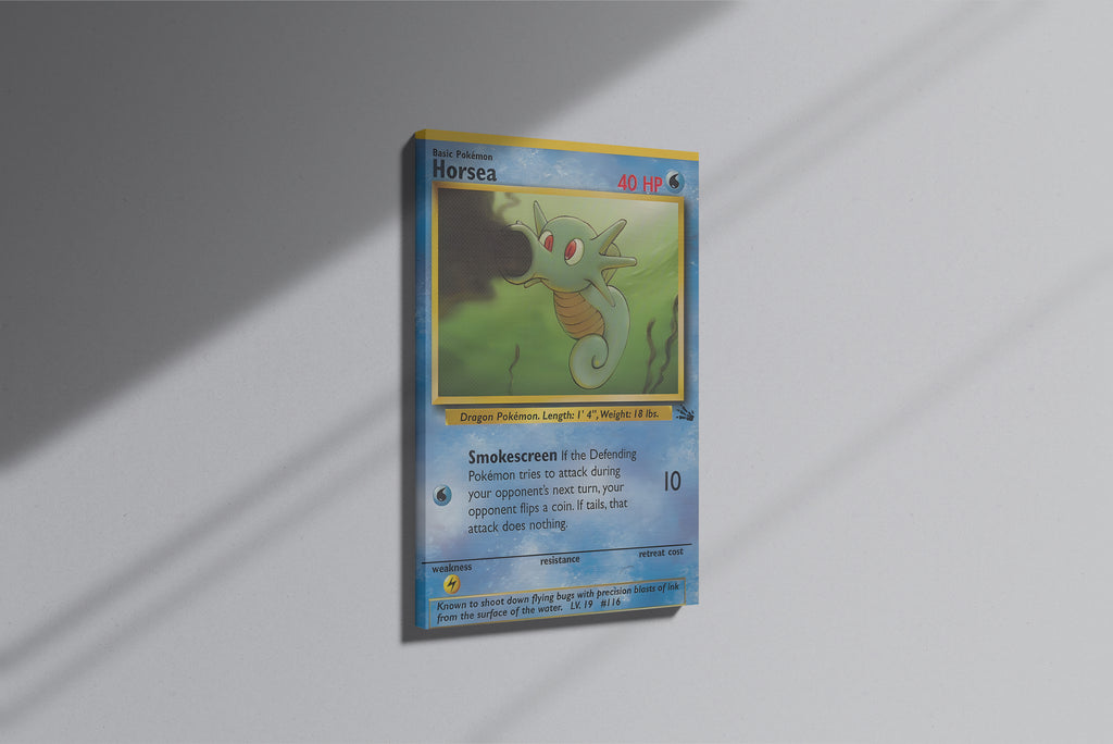 GeekCultcha Pokémon Horsea Premium Canvas Print