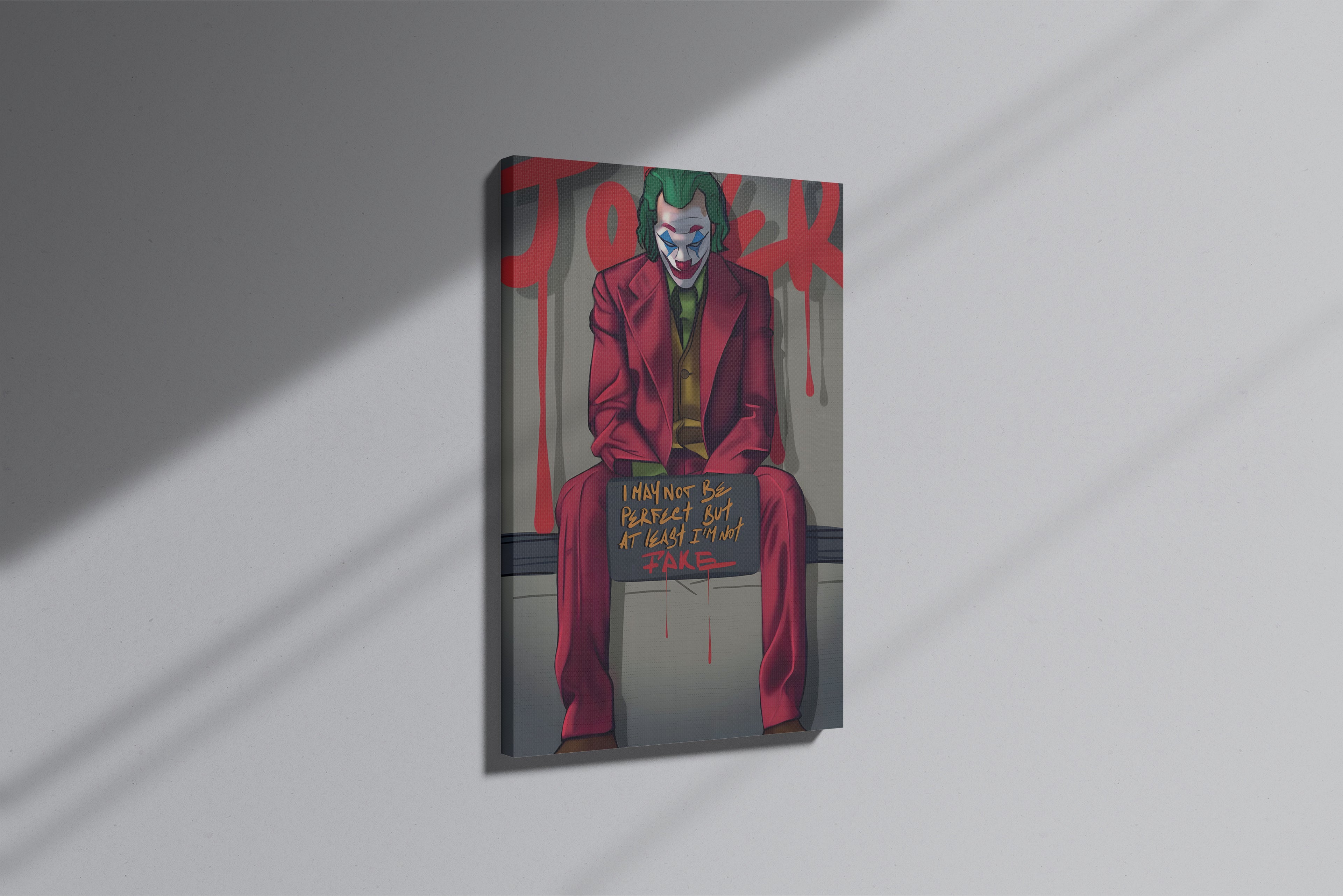 GeekCultcha DC Comics Joker Premium Canvas Print