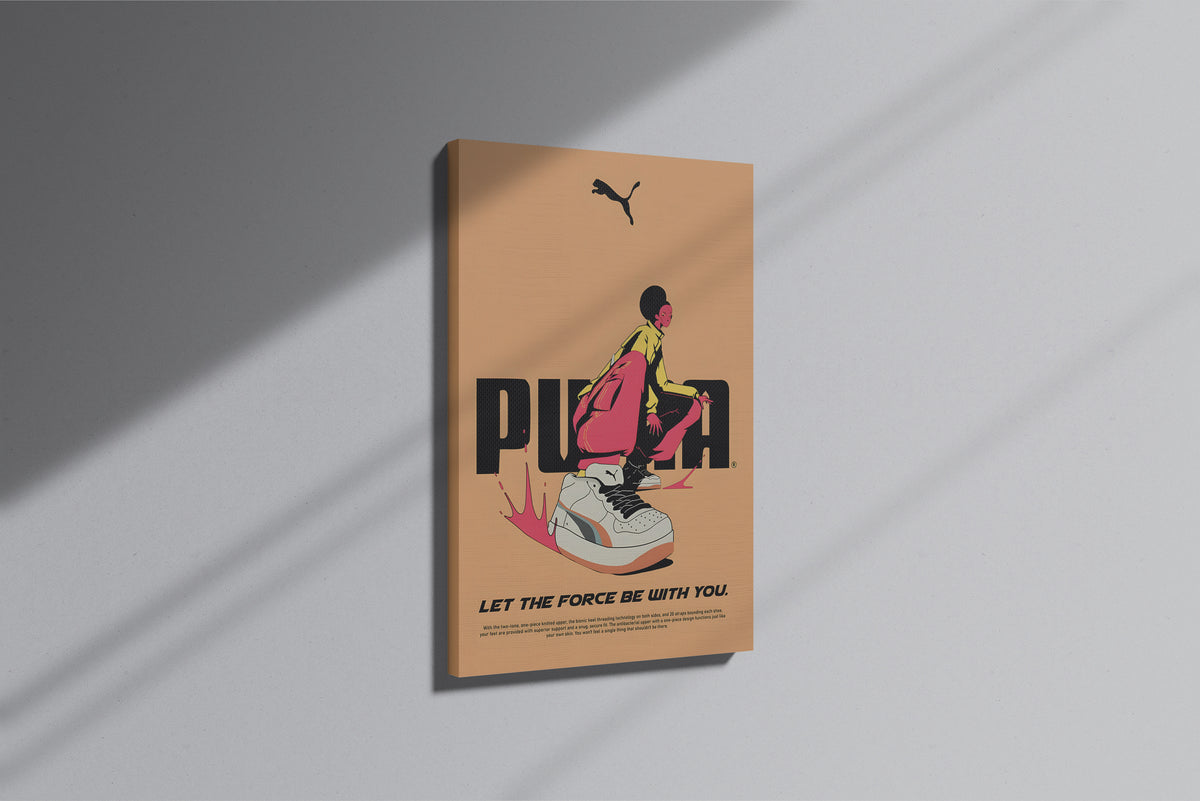 GeekCultcha Puma Style Premium Canvas Print