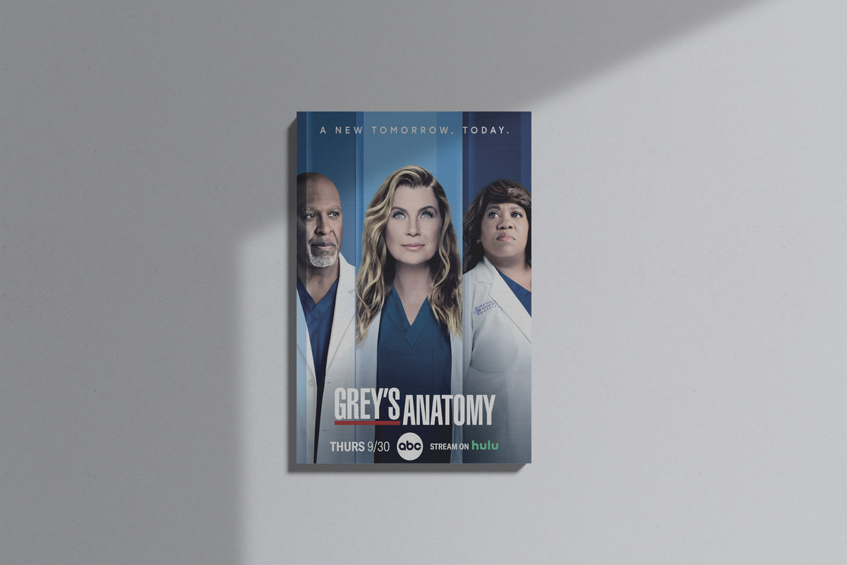 GeekCultcha Grey's Anatomy Character Themed Premium Canvas Painting