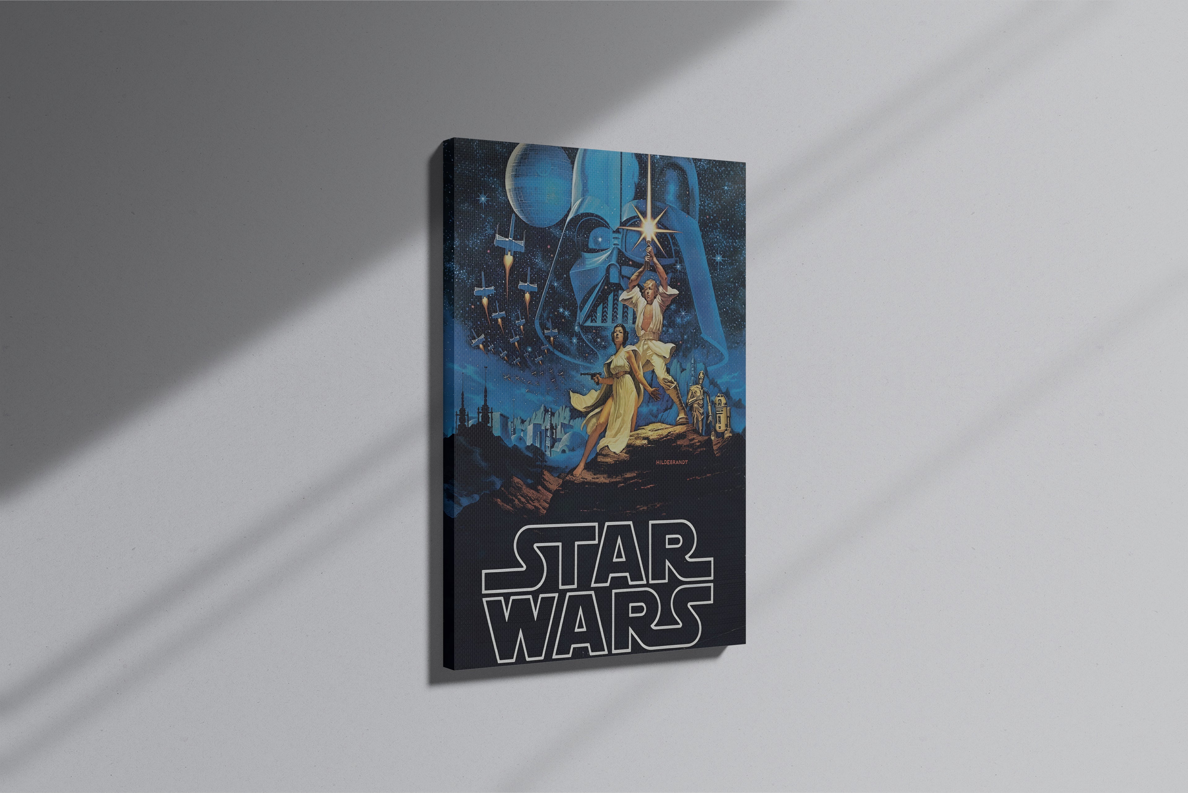 GeekCultcha Star Wars Darth Vader and Luke Skywalker Premium Canvas Print