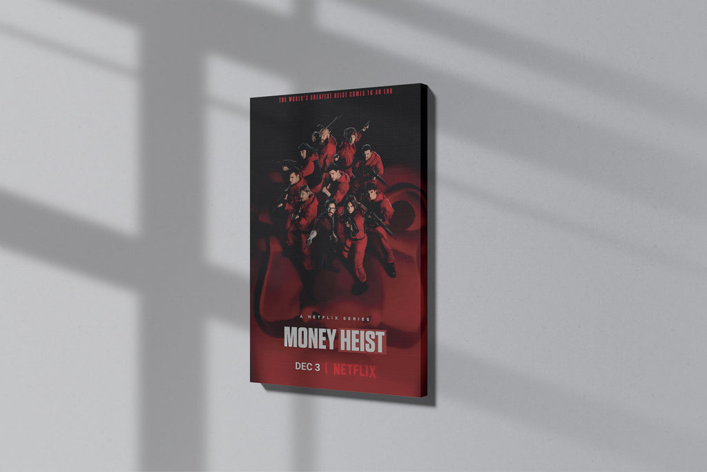 GeekCultcha Money Heist Character Themed Premium Canvas Painting