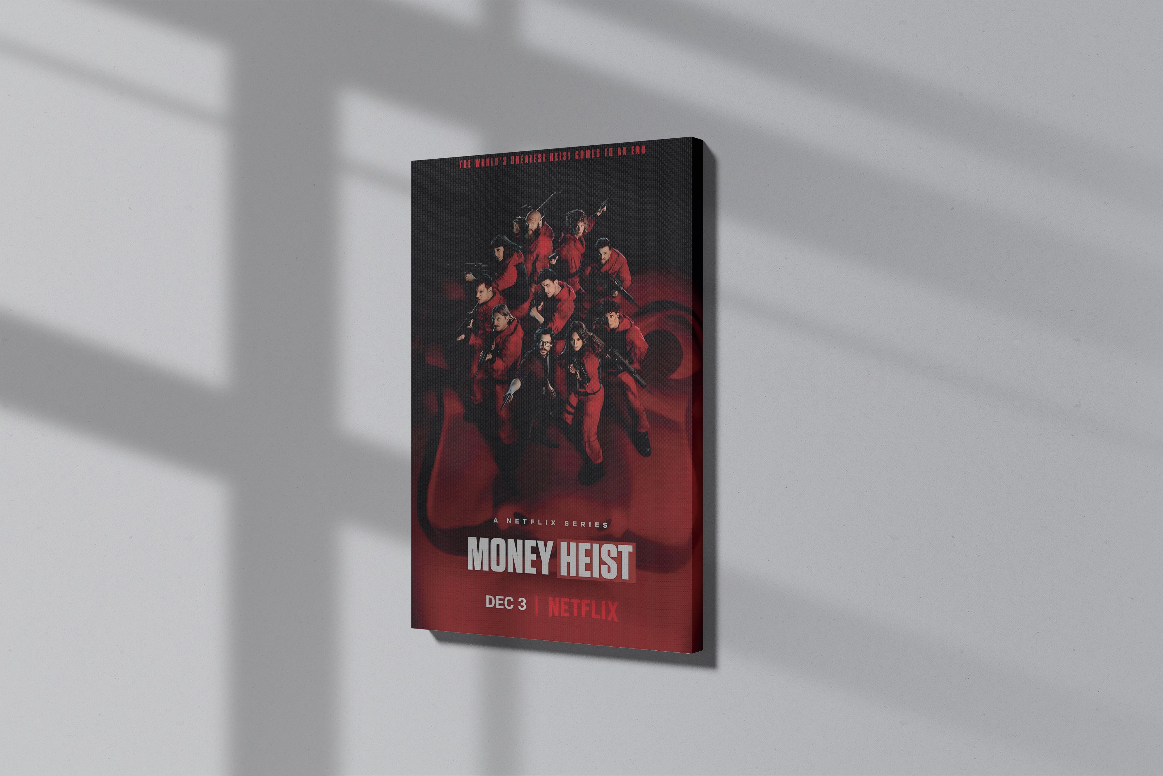 GeekCultcha Money Heist Character Themed Premium Canvas Painting