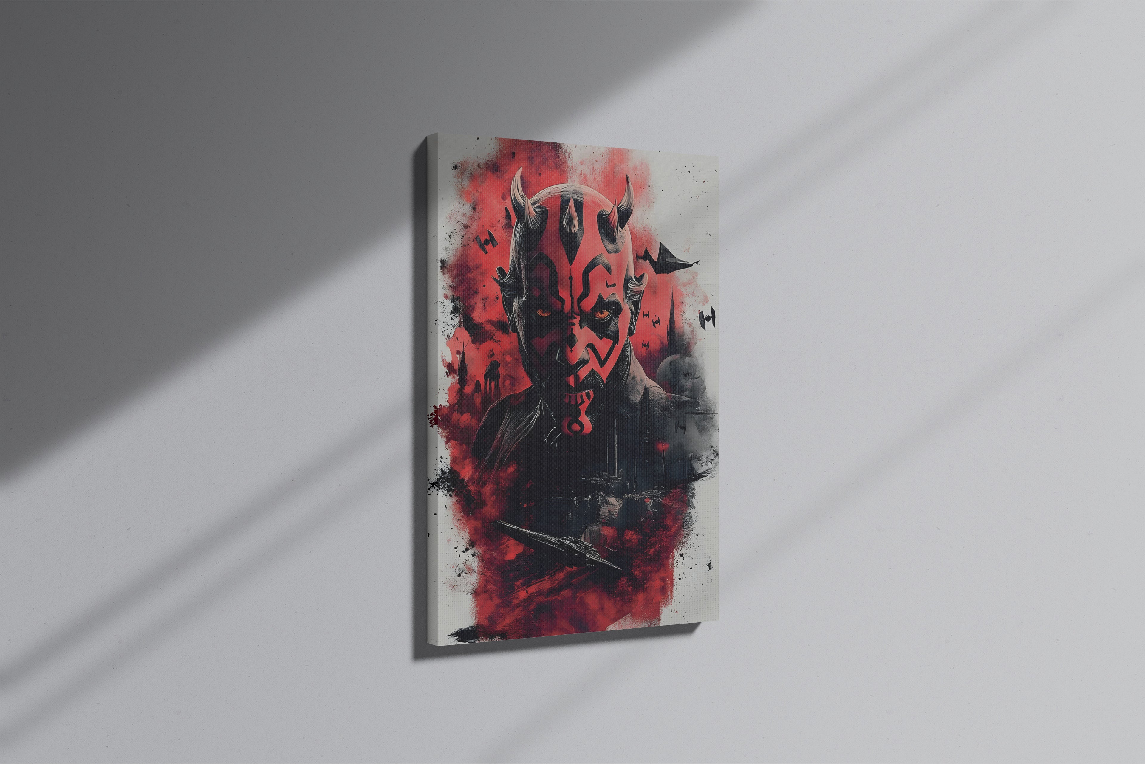 GeekCultcha Star Wars Darth Maul Premium Canvas Print