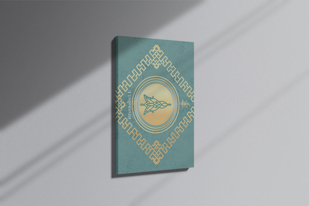 GeekCultcha Rivendell Themed Premium Canvas Painting